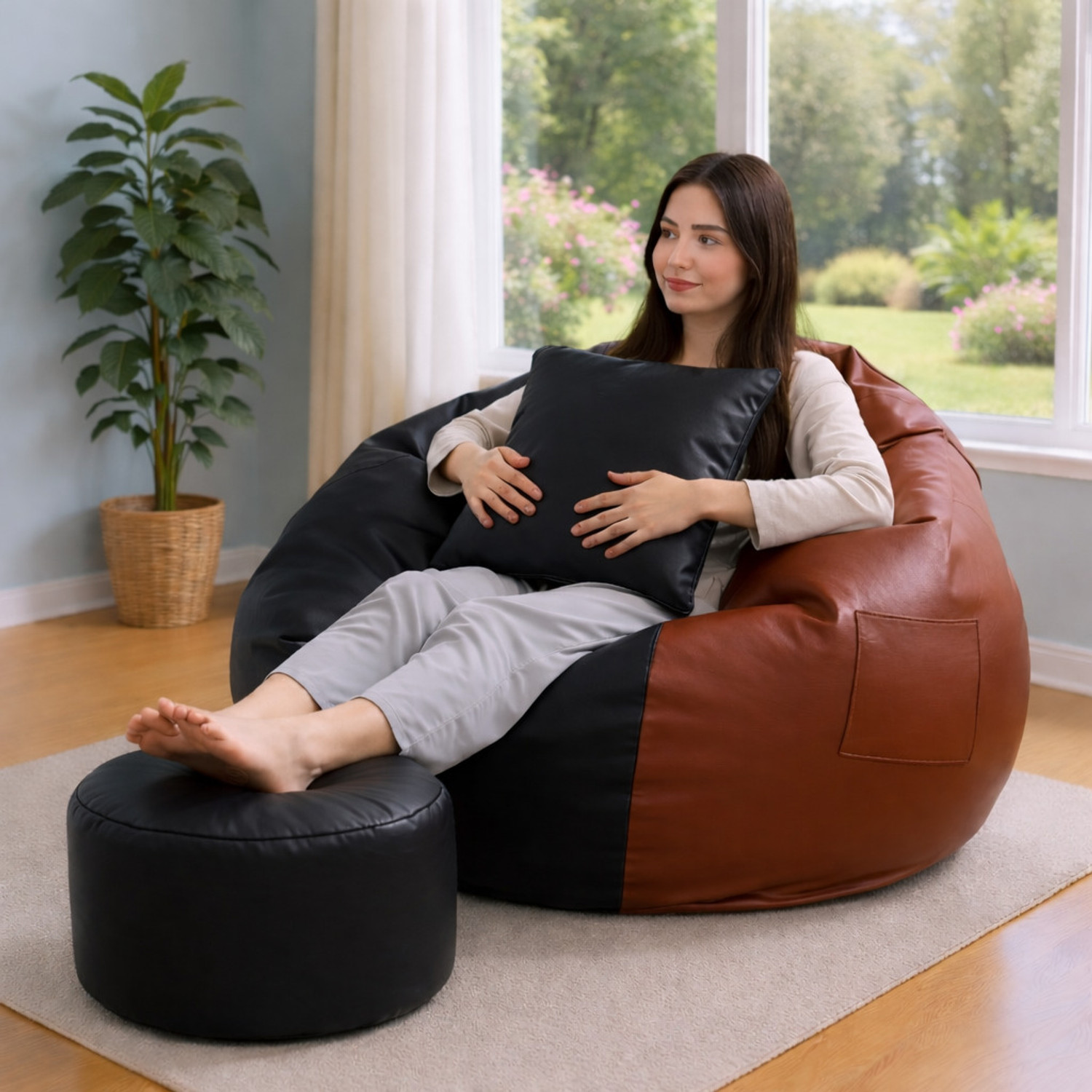 Image of KC FURNISH 4XL Chair Bean Bag Cover (Without Beans)