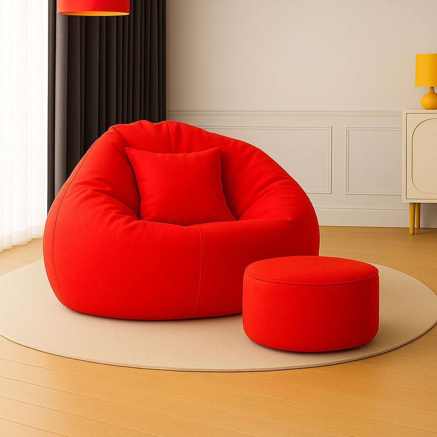 Image of SHIRA 24 XXXL Tear Drop Bean Bag Cover (Without Beans)