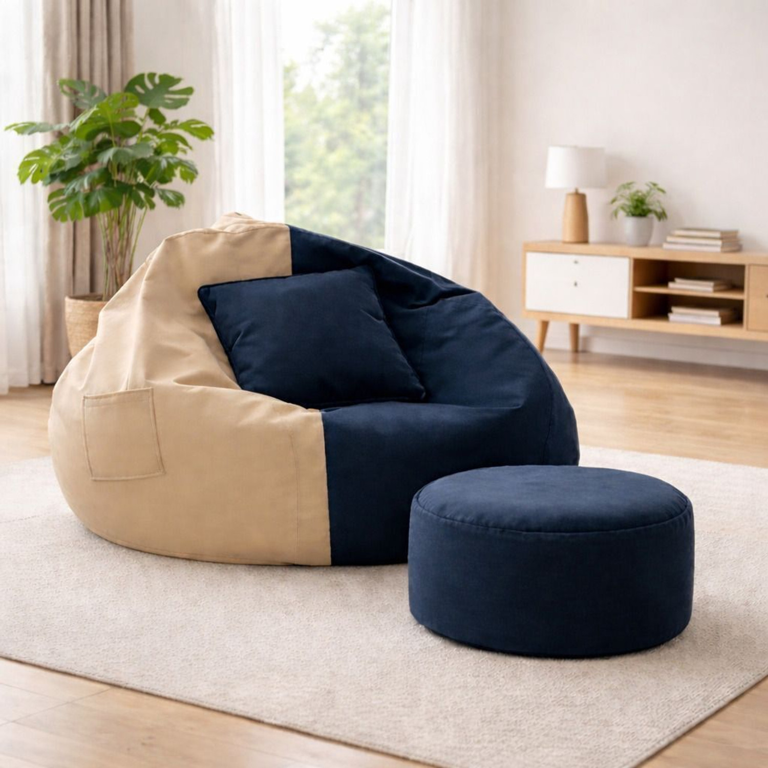 Image of KC FURNISH 4XL Tear Drop Bean Bag Cover (Without Beans)