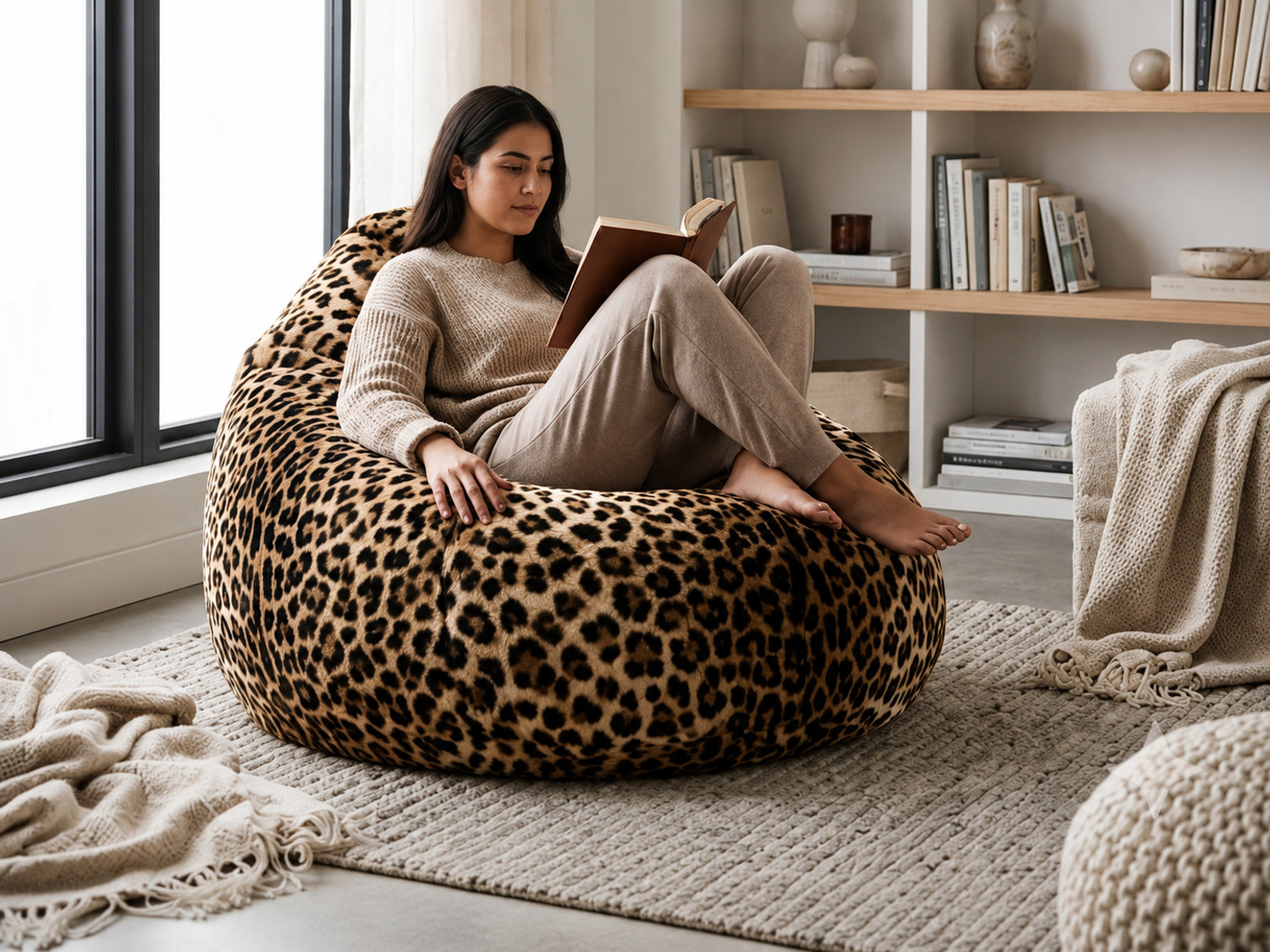 Image of Deeku Art XXXL Tear Drop Bean Bag Cover (Without Beans)