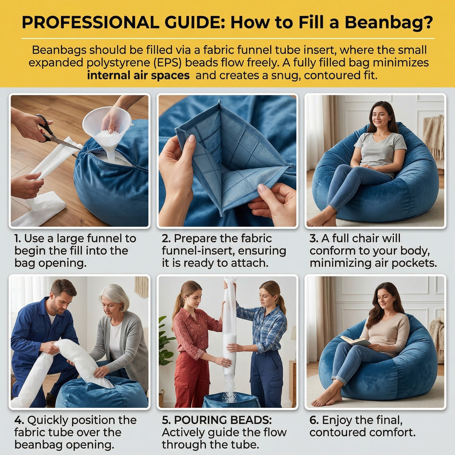 Image of Cozy 5XL Tear Drop Bean Bag Cover (Without Beans)