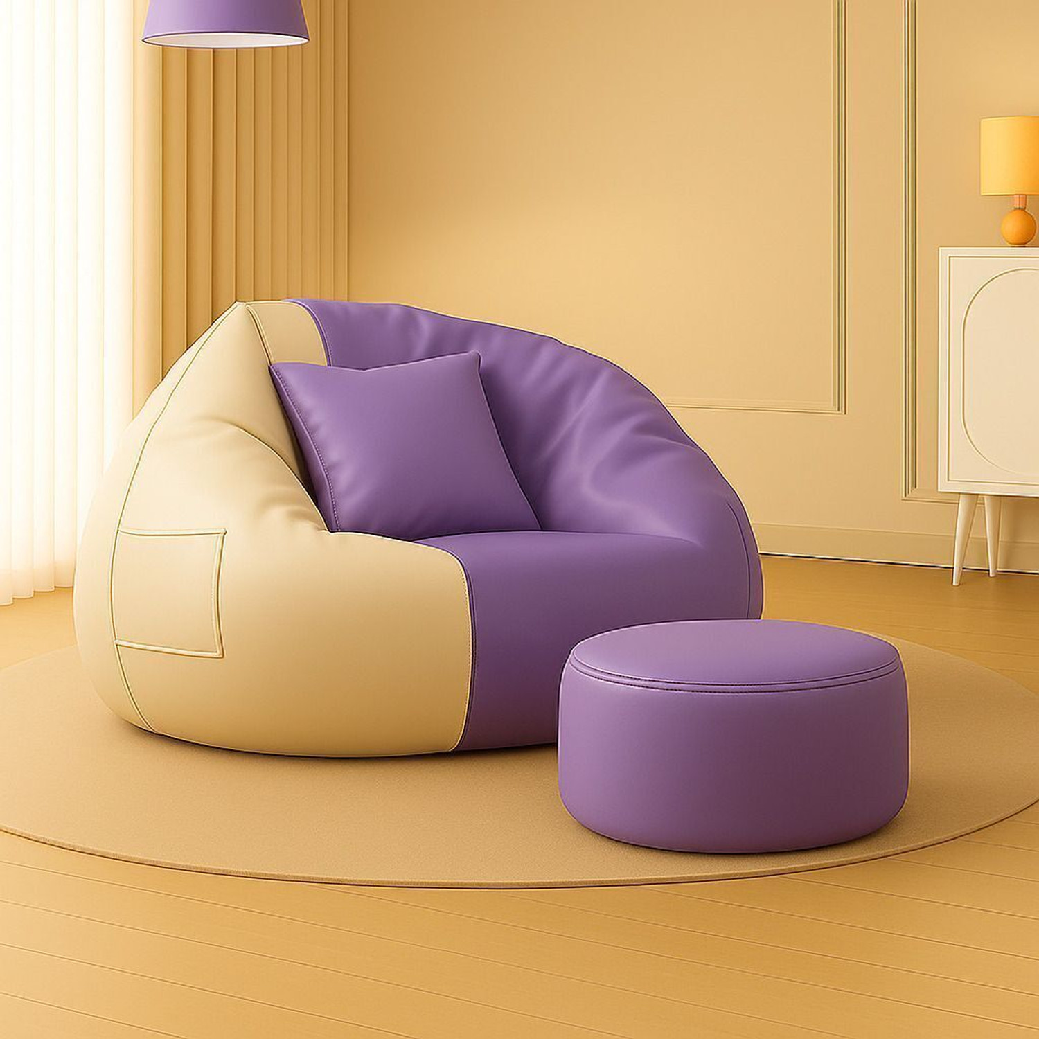 Image of SHIRA 24 XXXL Tear Drop Bean Bag Cover (Without Beans)