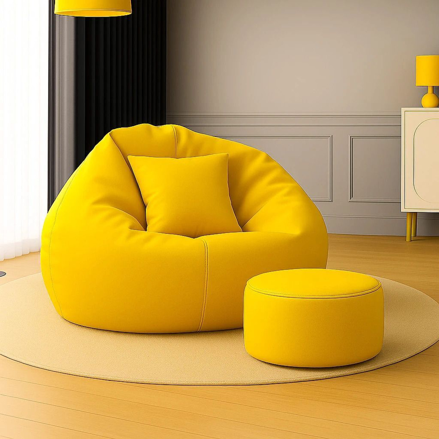 Image of SHIRA 24 XXXL Tear Drop Bean Bag Cover (Without Beans)
