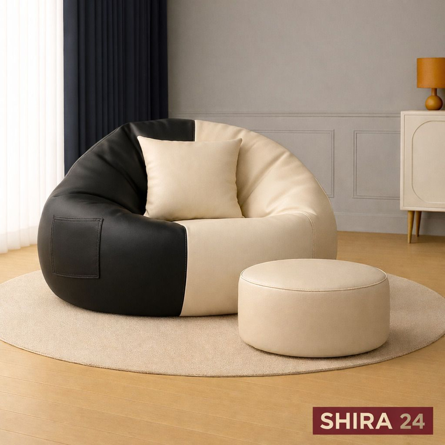 Image of SHIRA 24 XXXL Tear Drop Bean Bag Cover (Without Beans)