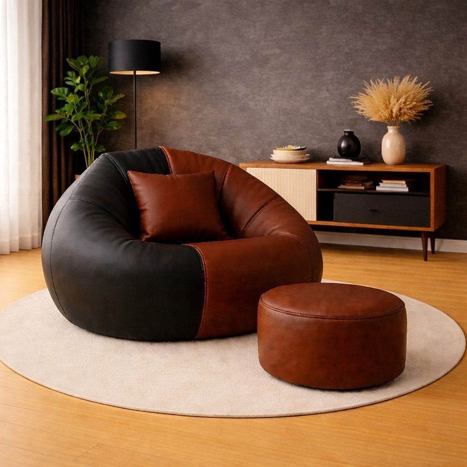 Image of KC FURNISH 4XL Tear Drop Bean Bag Cover (Without Beans)
