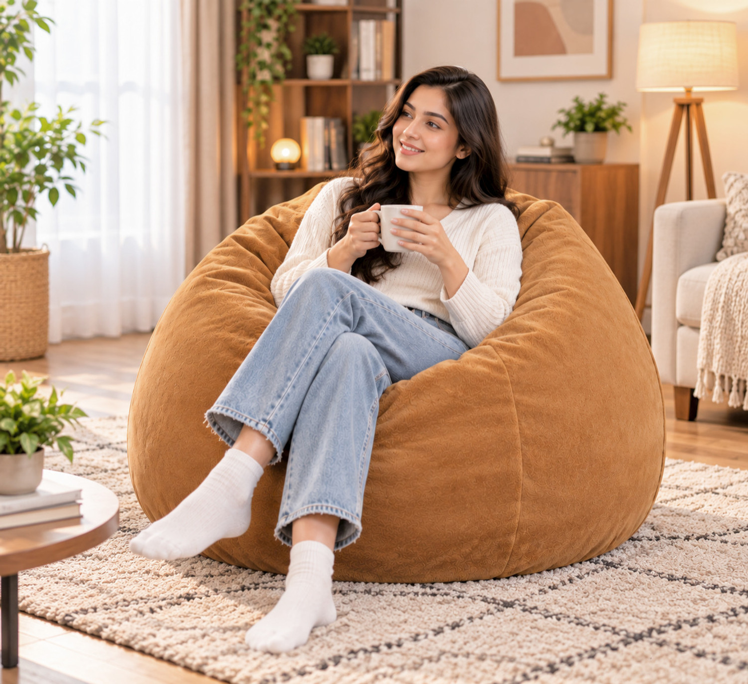 Image of Deeku Art XXXL Tear Drop Bean Bag Cover (Without Beans)