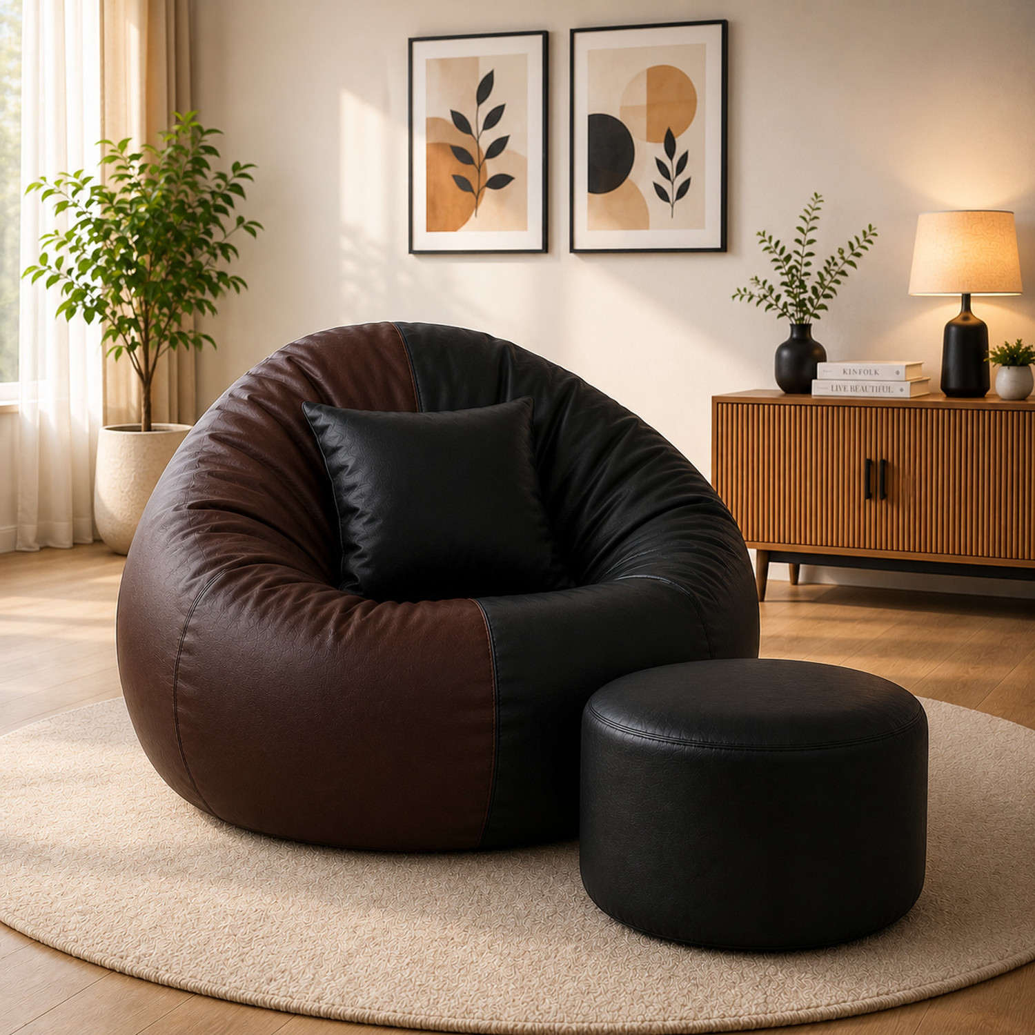 Image of SHIRA 24 4XL Tear Drop Bean Bag Cover (Without Beans)