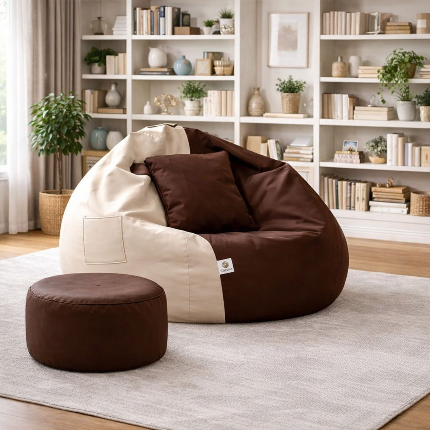 Image of KC FURNISH 4XL Tear Drop Bean Bag Cover (Without Beans)