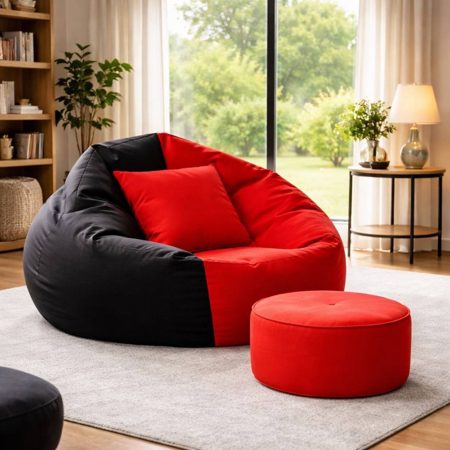 BEANCOVERS 4XL Tear Drop Bean Bag Cover  (Without Beans)