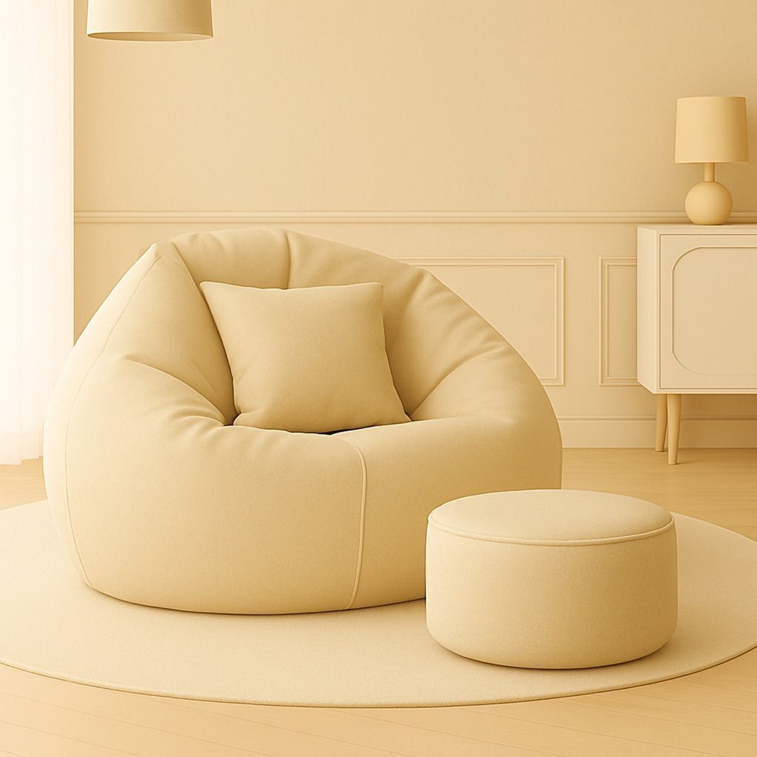 Image of SHIRA 24 XXXL Tear Drop Bean Bag Cover (Without Beans)