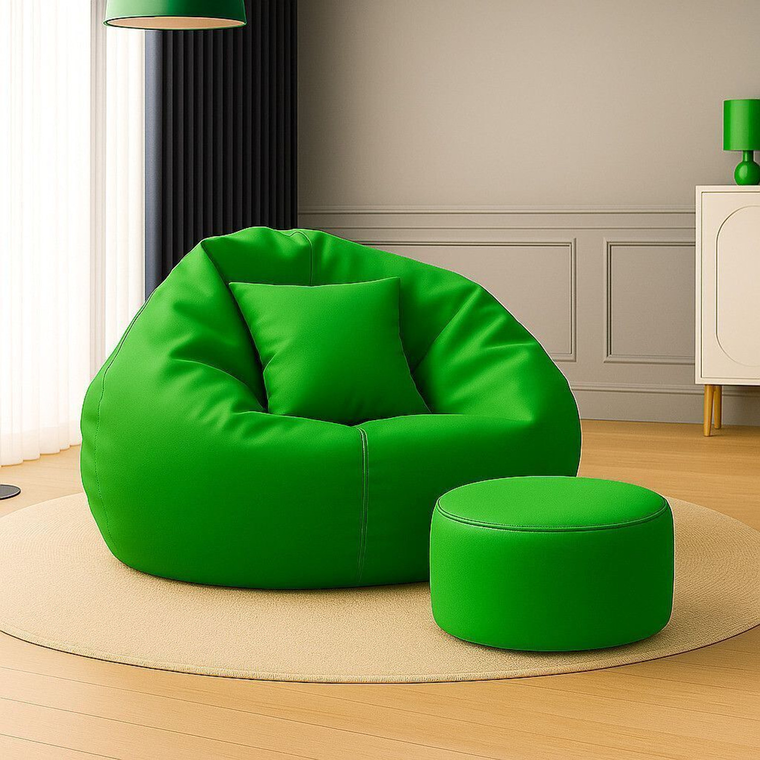 Image of SHIRA 24 XXXL Tear Drop Bean Bag Cover (Without Beans)