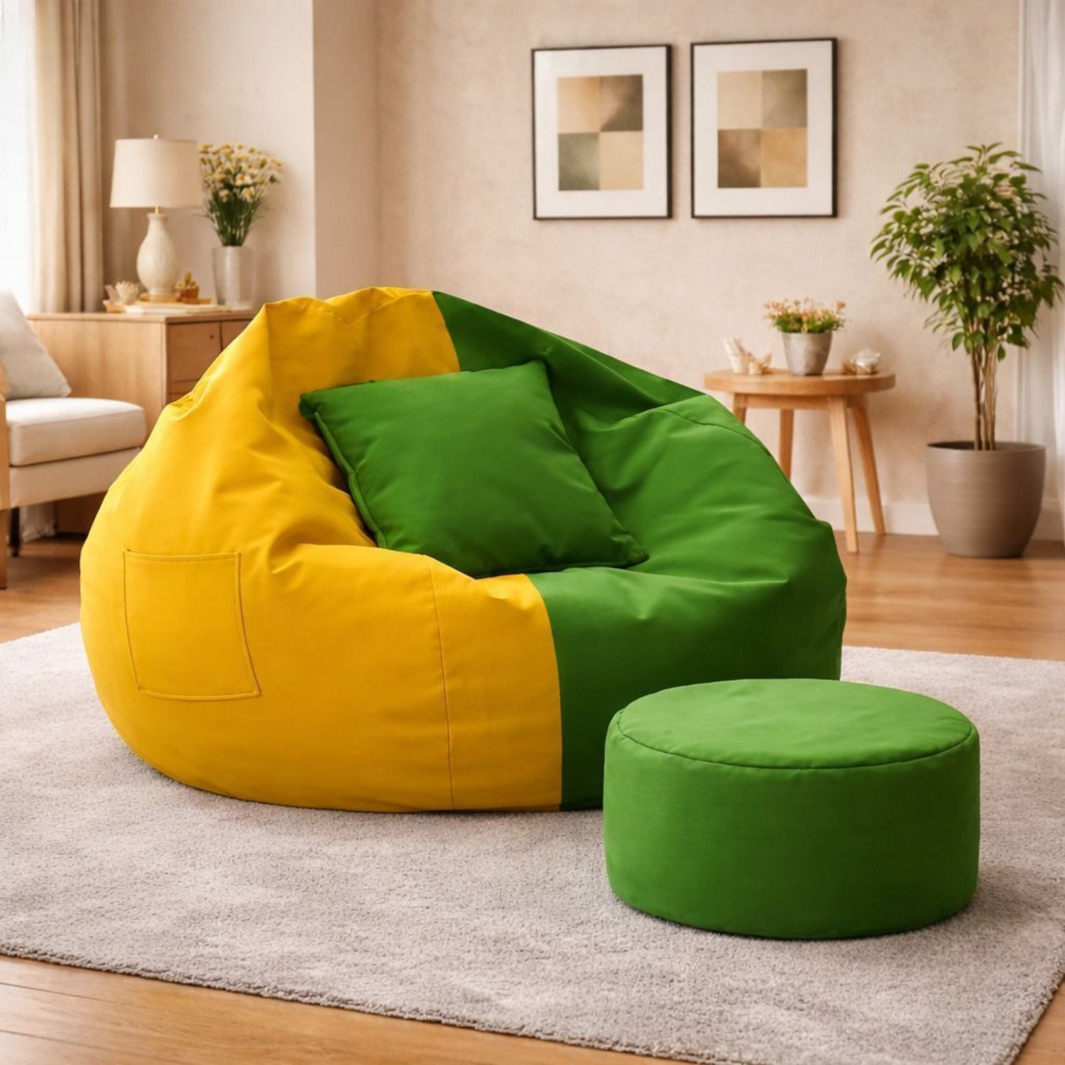 Image of KC FURNISH 4XL Tear Drop Bean Bag Cover (Without Beans)