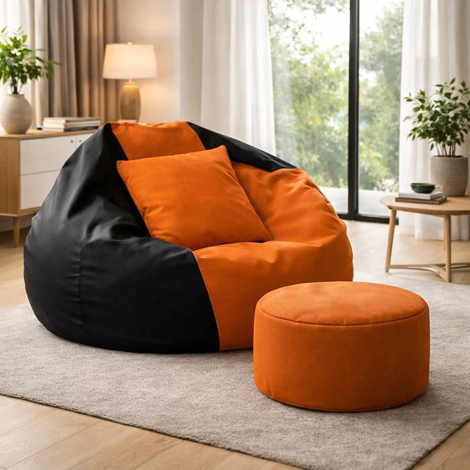 Image of KC FURNISH 4XL Tear Drop Bean Bag Cover (Without Beans)