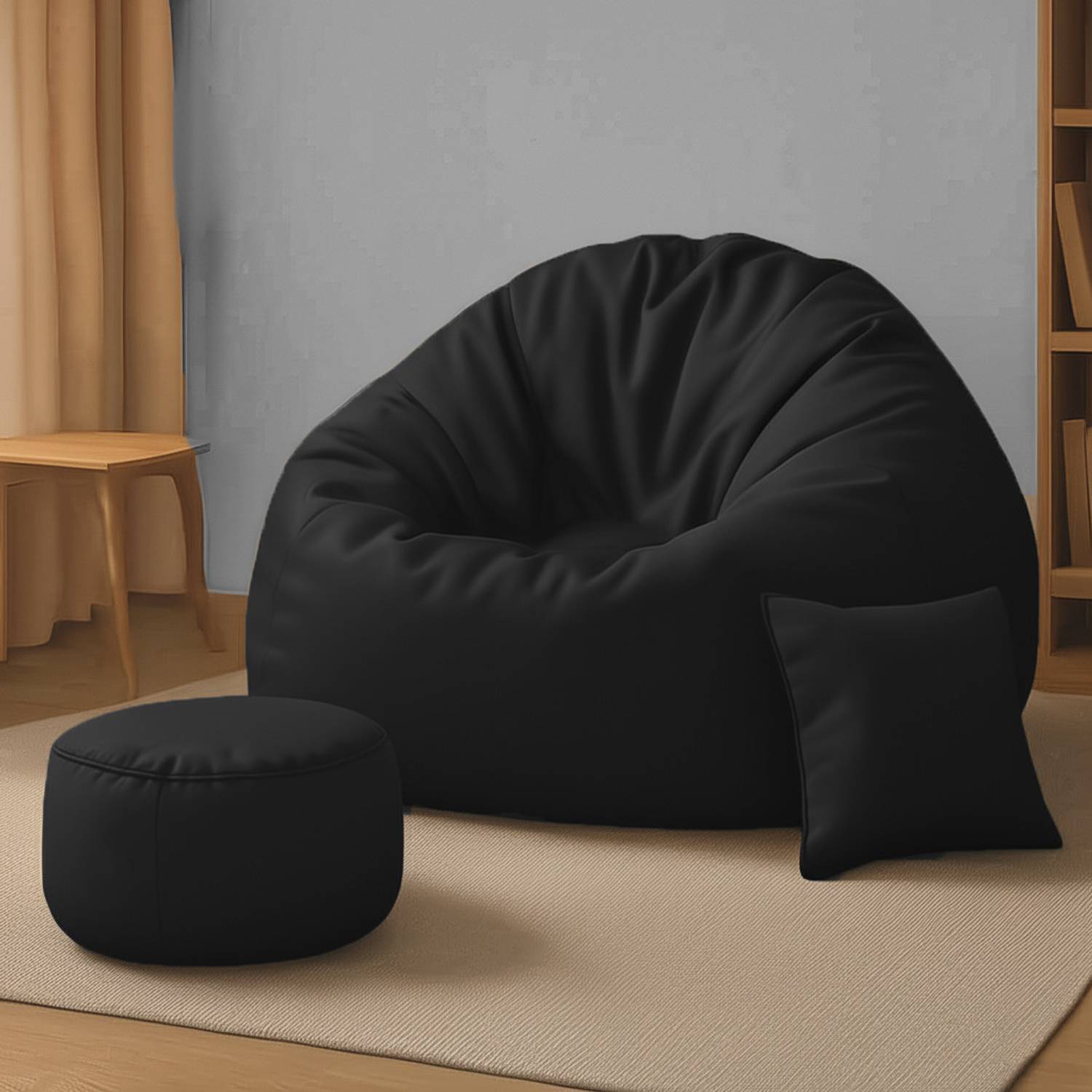 Furnon 4XL Bean Bag with Cushion & Footrest