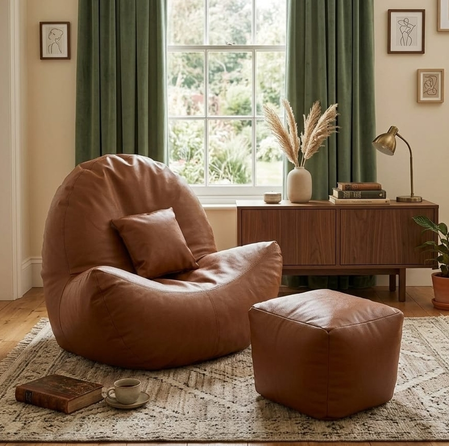 Image of HARSHA ENTERPRISES 4XL Spark bean bag Bean Bag Chair With Bean Filling