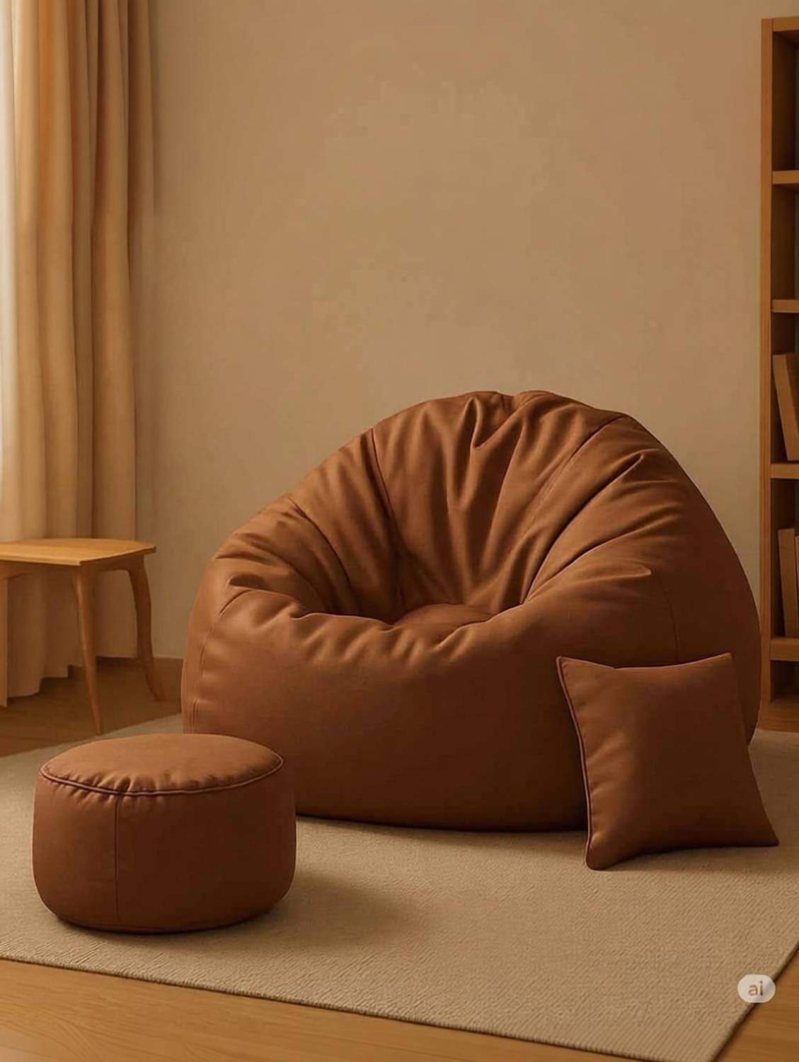 Furnon 4XL Bean Bag with Cushion & Footrest - Image 2
