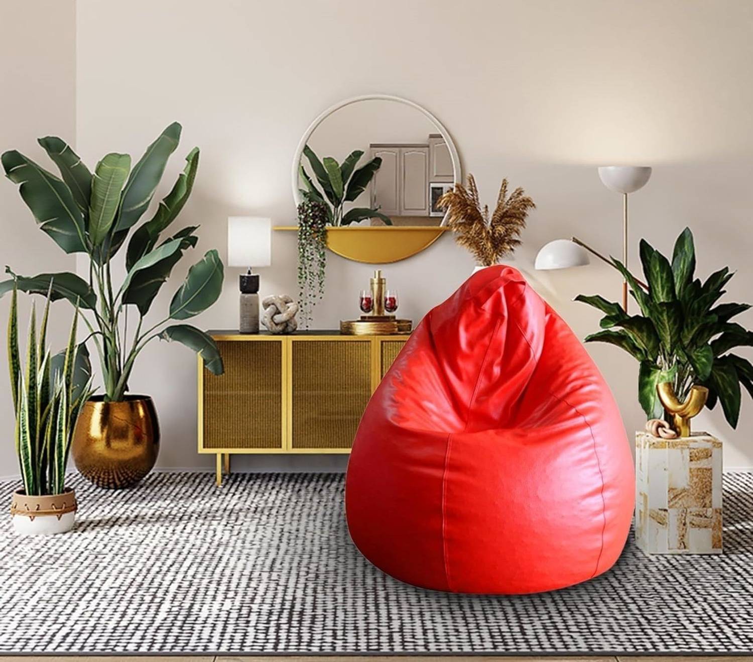 Beanskart XXXL (Filled ) Teardrop Bean Bag With Bean Filling