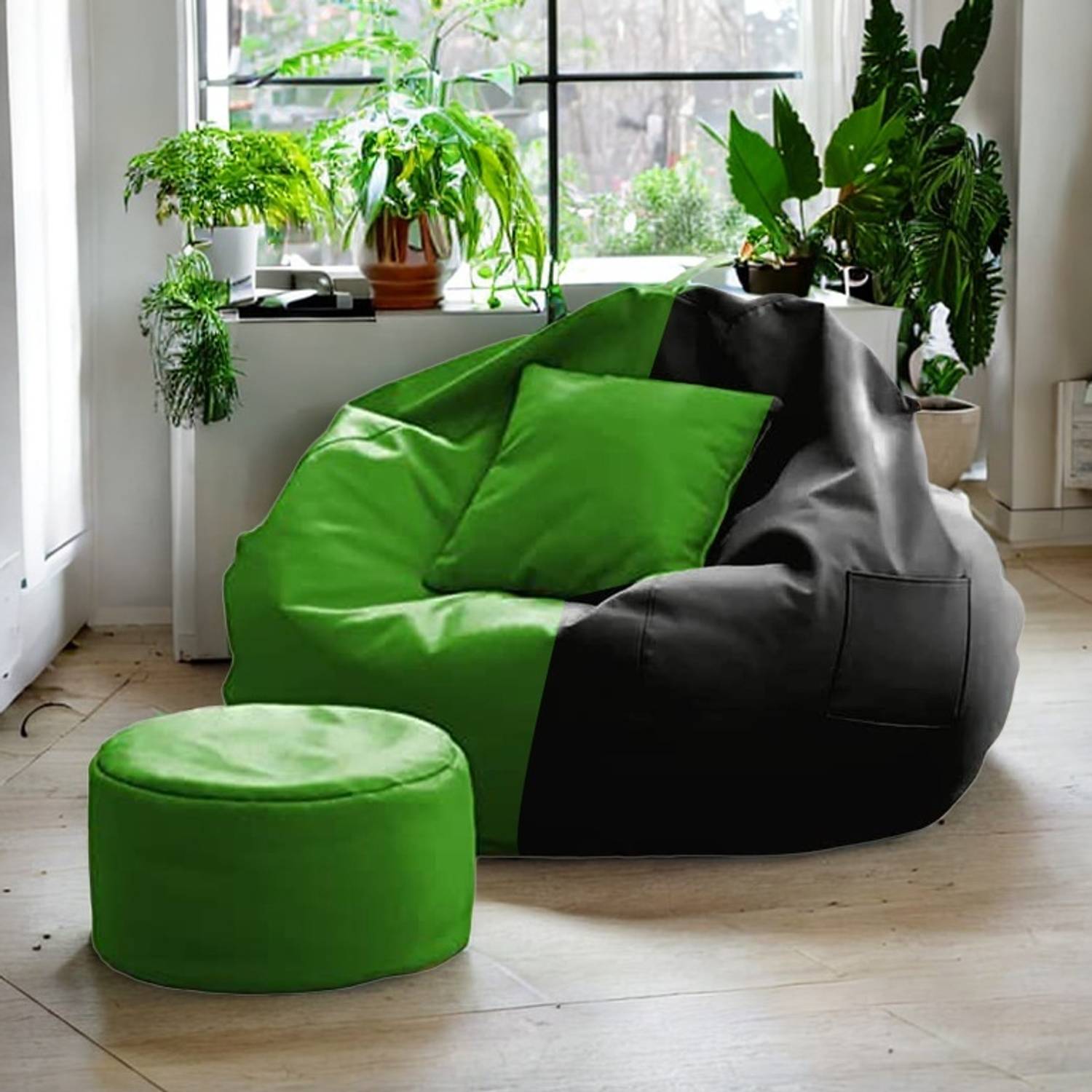 Aarsu Traders Teardrop Bean Bag Cove Leatherette XXL Teardrop Kid Bean Bag