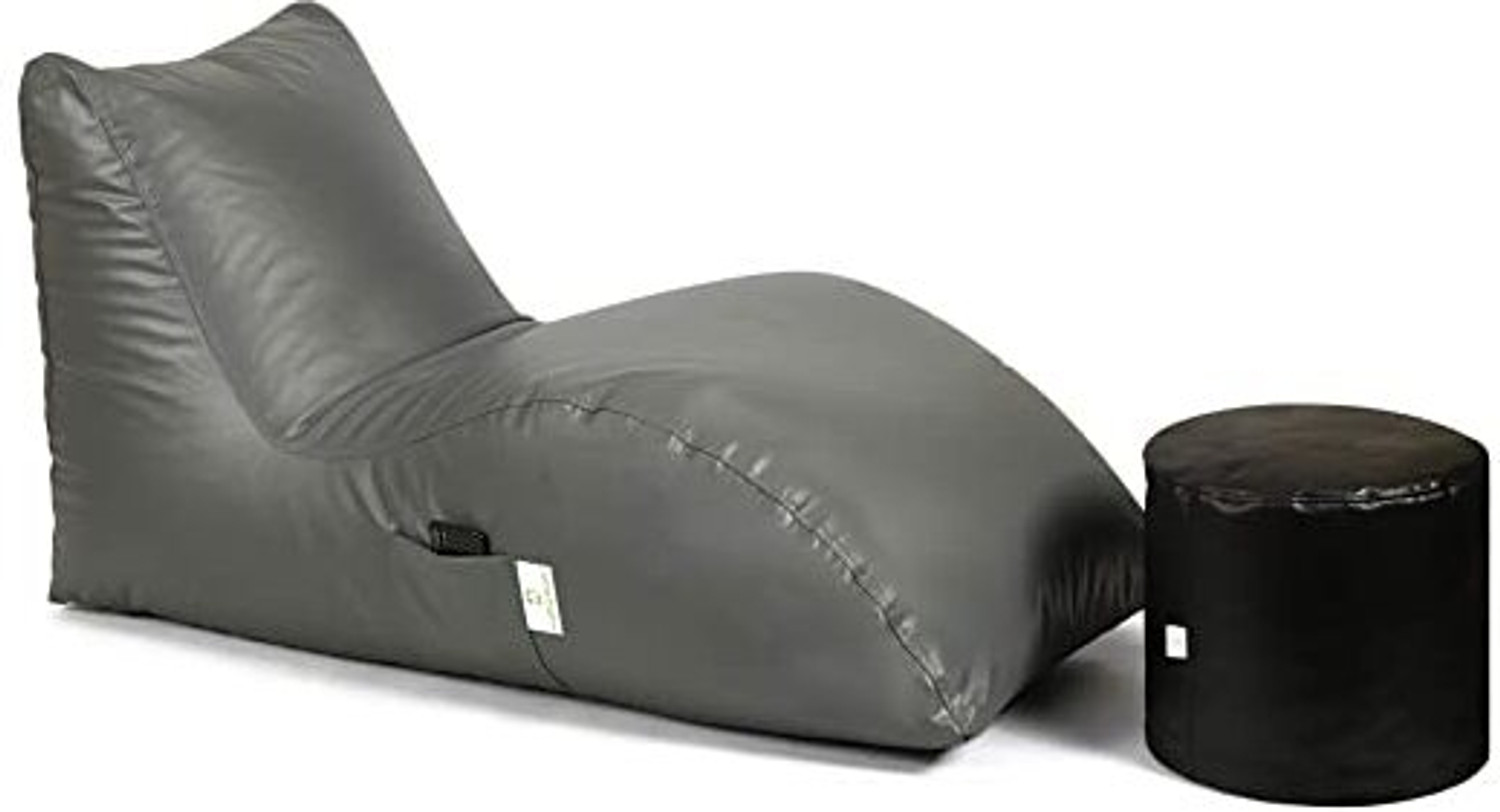 Image of GIGLICK Jumbo Bean Bag Lounger Lounger Bean Bag With Bean Filling