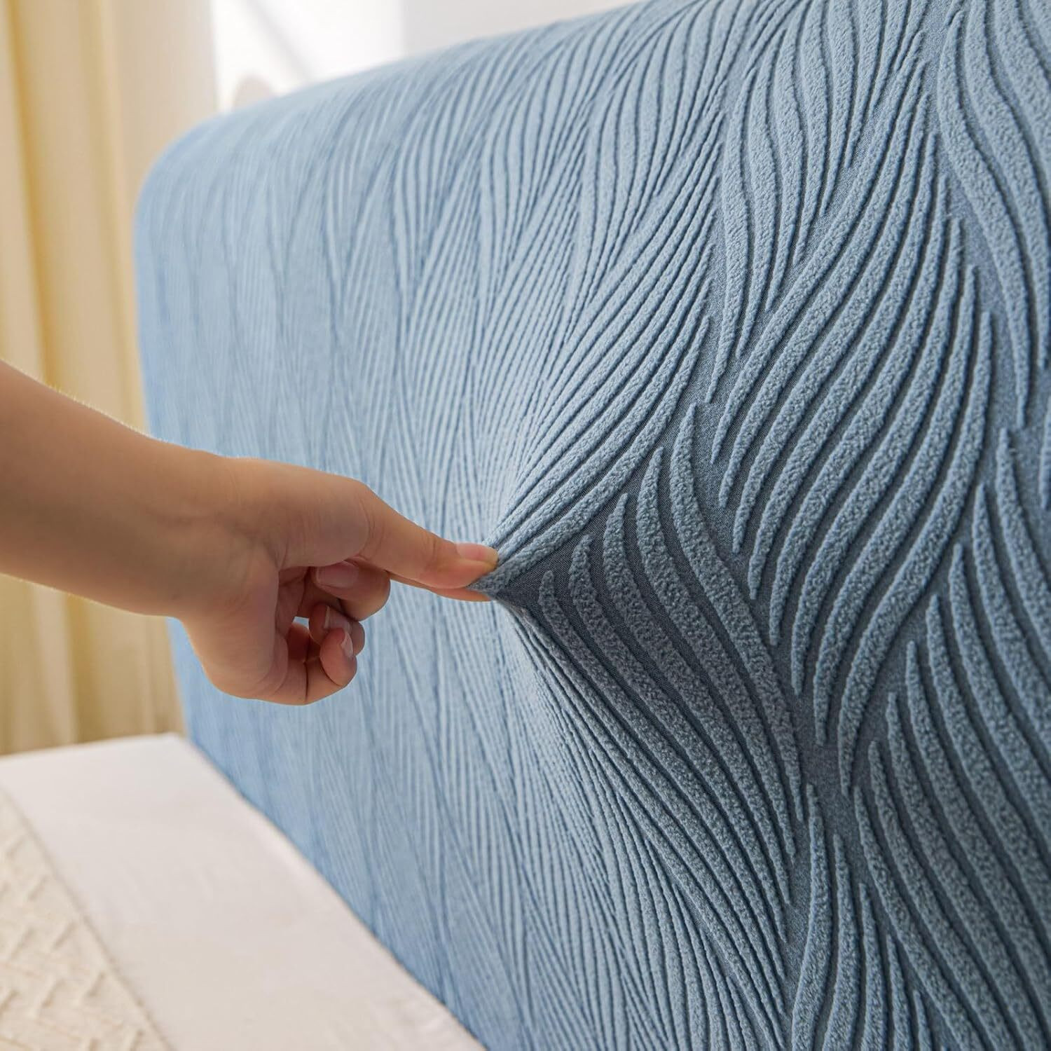 Image of Home Cloud Jacquard King Bed Cover