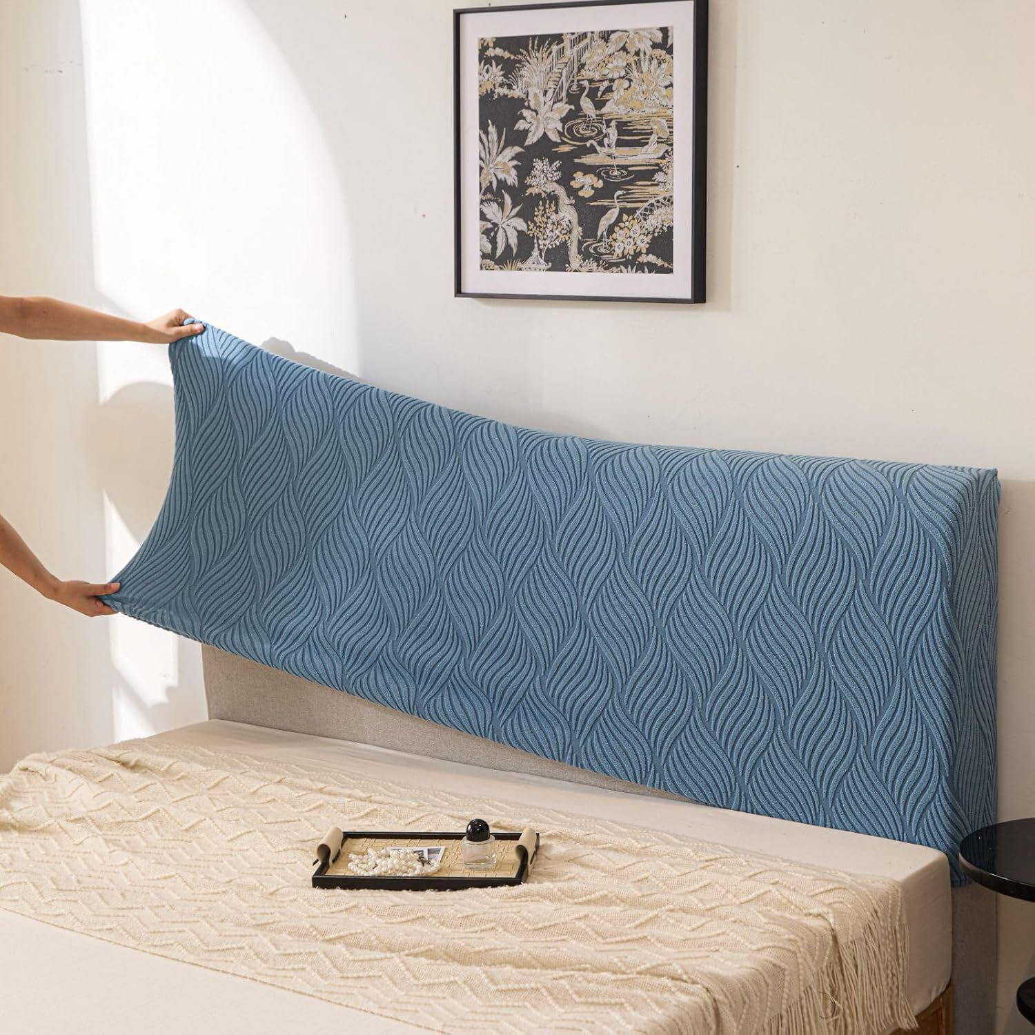 Image of Home Cloud Jacquard King Bed Cover