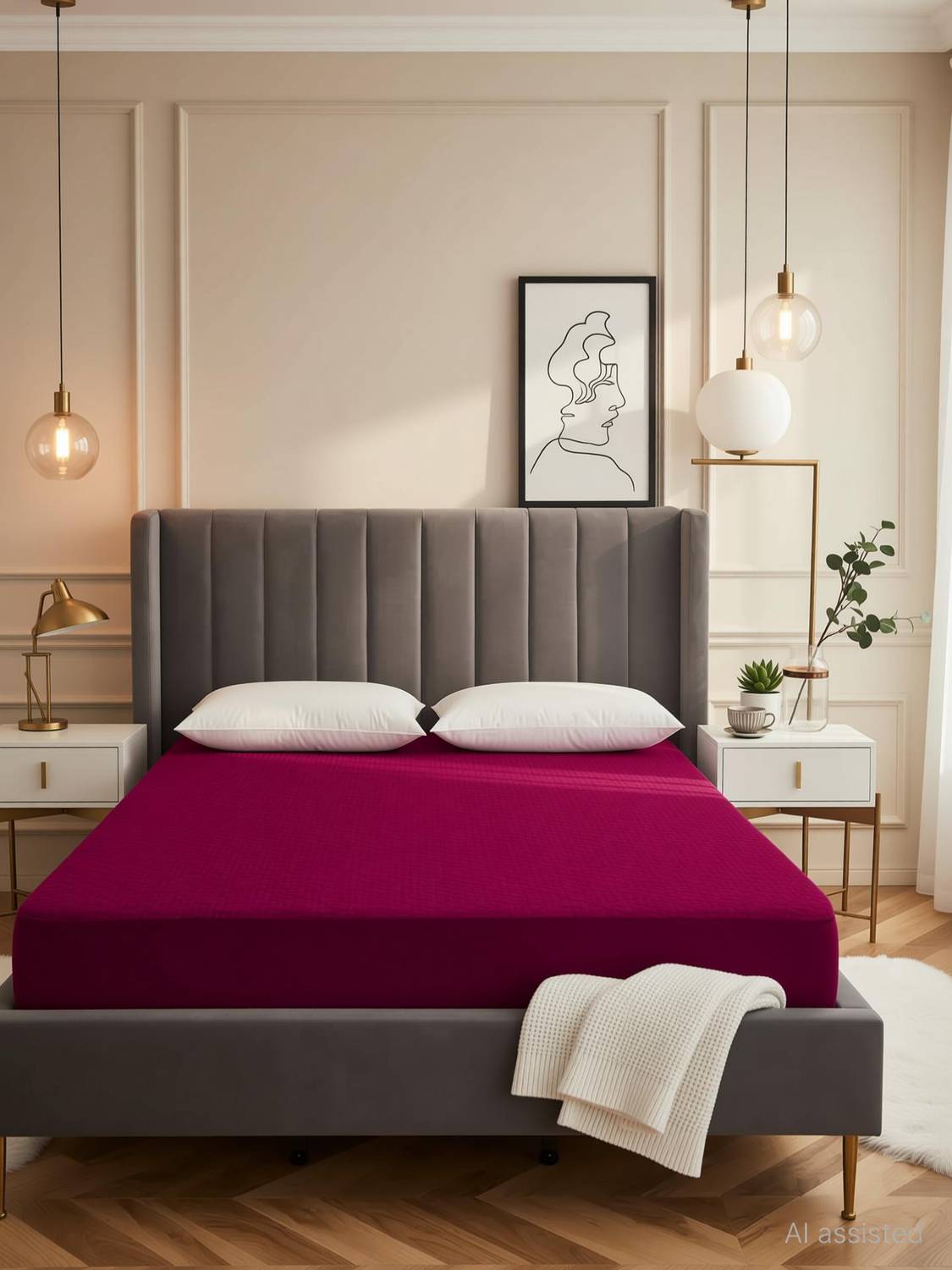 Blufurn Cotton Double Bed Cover