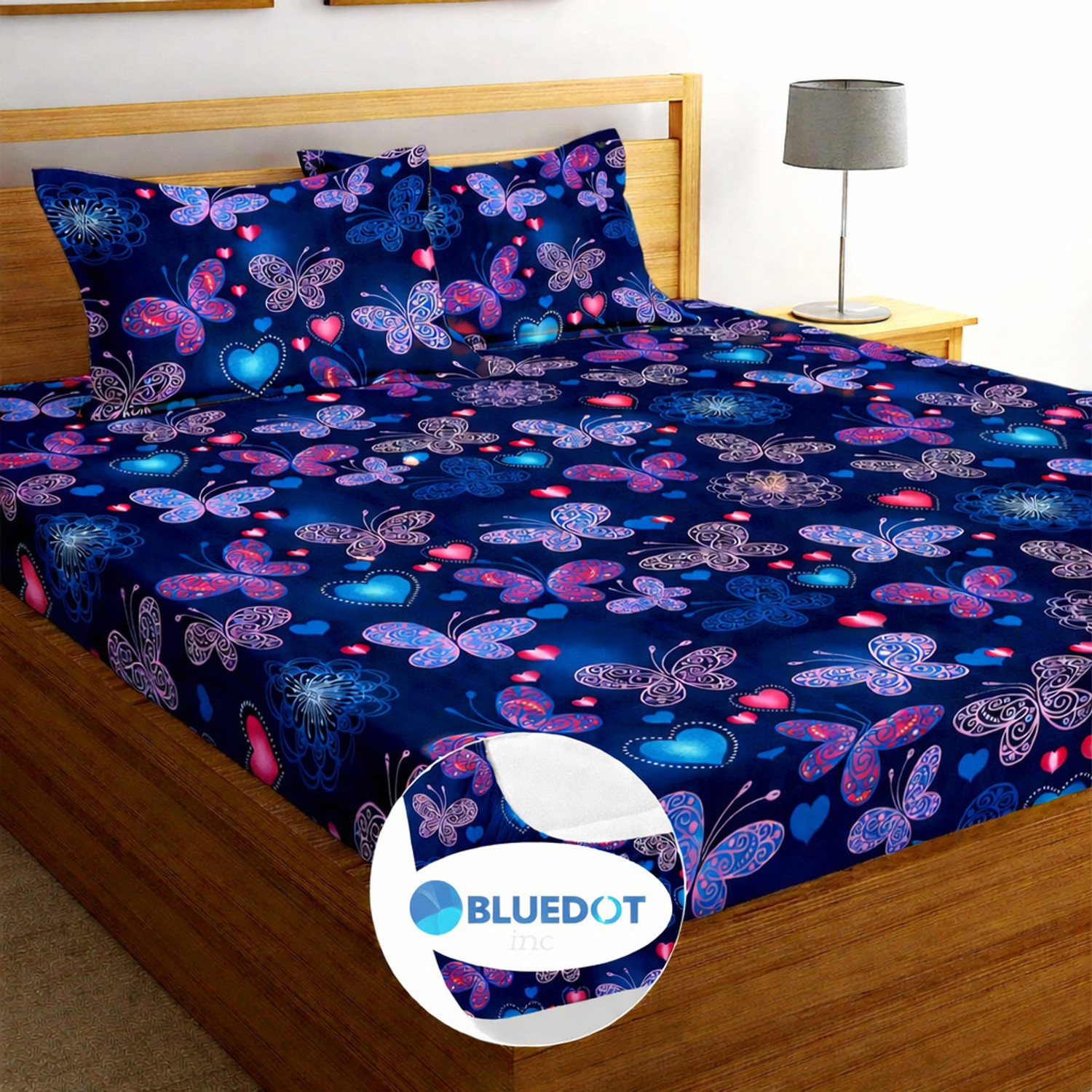 Image of BLUEDOT Cotton Double Bed Cover