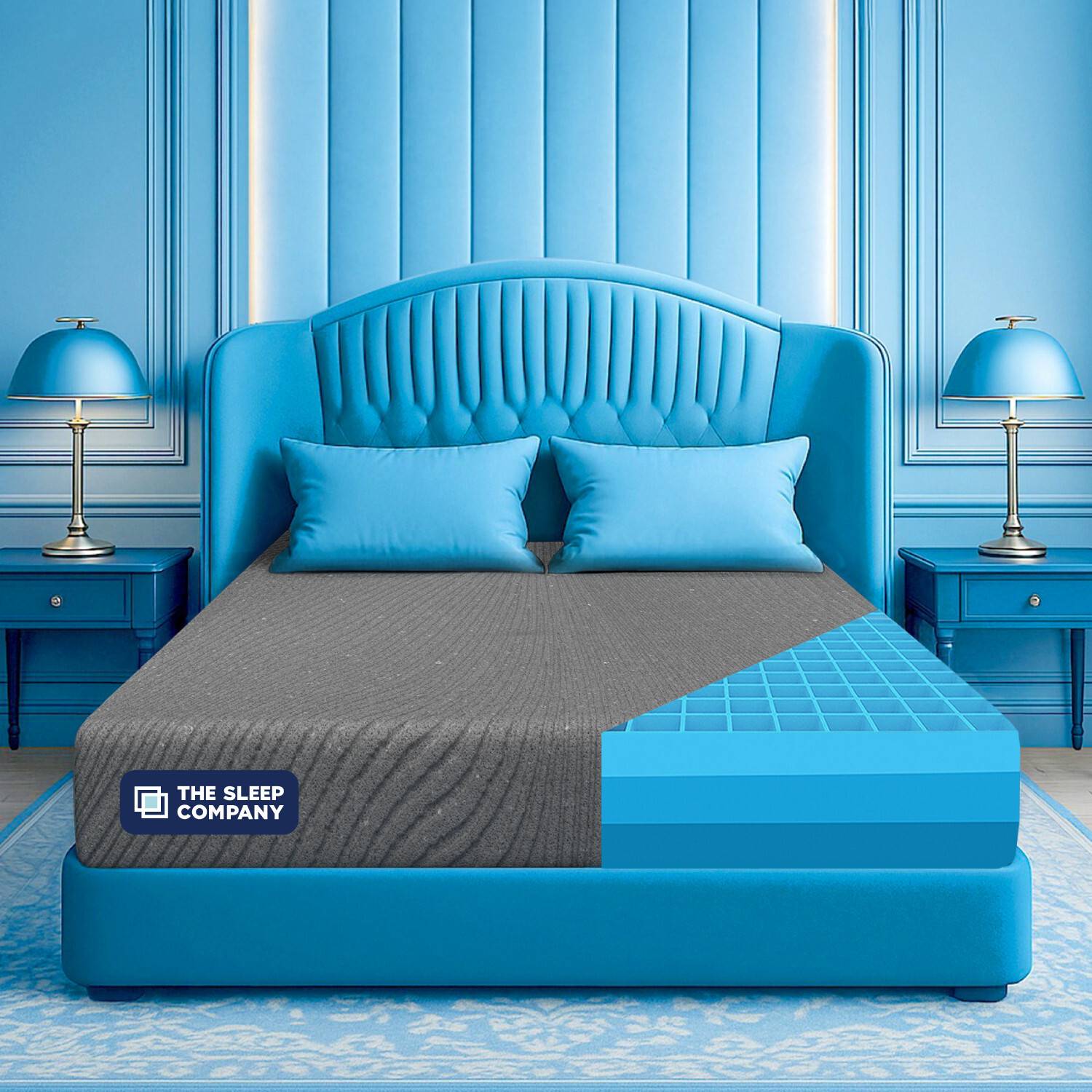 The Sleep Company SmartGRID Ortho Grey - AIHA Certified Medium Firm feel for Back Pain Relief| 5 inch Queen High Density (HD) Foam Mattress Price in India - Buy The Sleep Company SmartGRID Ortho Grey - AIHA Certified Medium Firm feel for Back Pain Relief| 5 inch Queen High Density (HD) Foam Mattress online at Flipkart.com