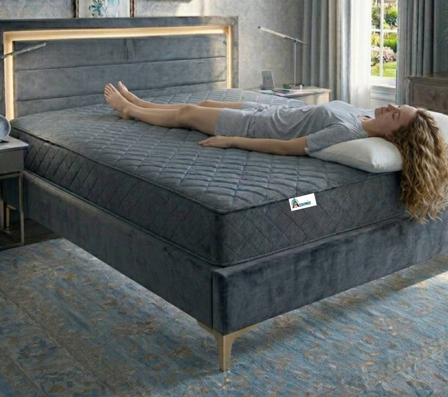 Aeronix Dual Comfort - Hard & Soft inch 5 inch Single High Resilience (HR) Foam Mattress