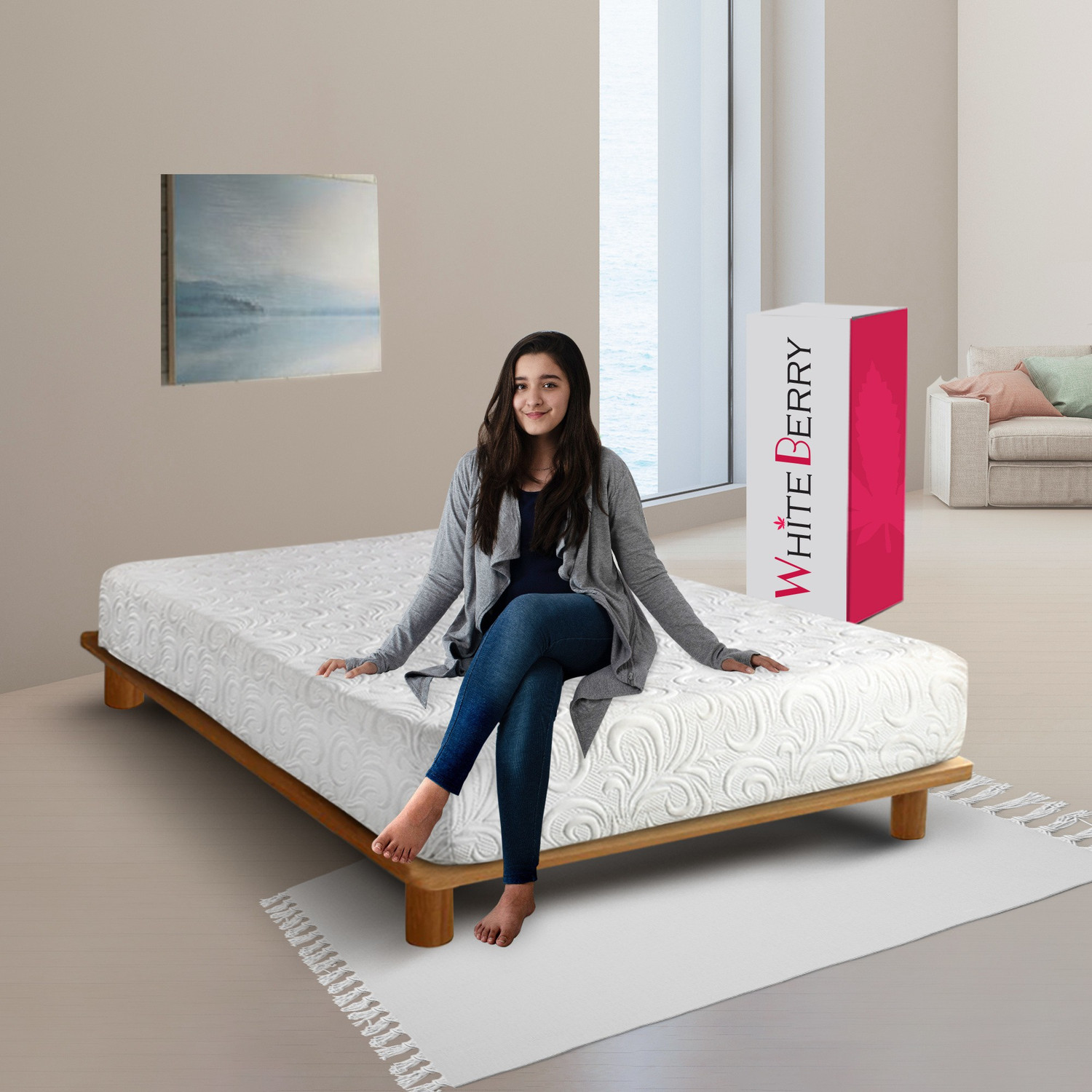 Image of WhiteBerry Signature 5 inch 72 X 42 X 5 inch Single Memory Foam Mattress