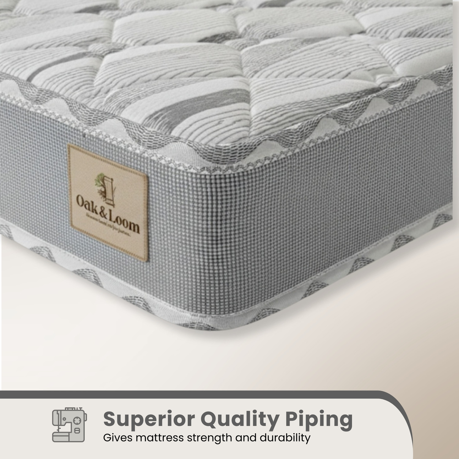 Image of Oak&Loom Comfort Knitted Fabric 5 inch Double High Density (HD) Foam Mattress