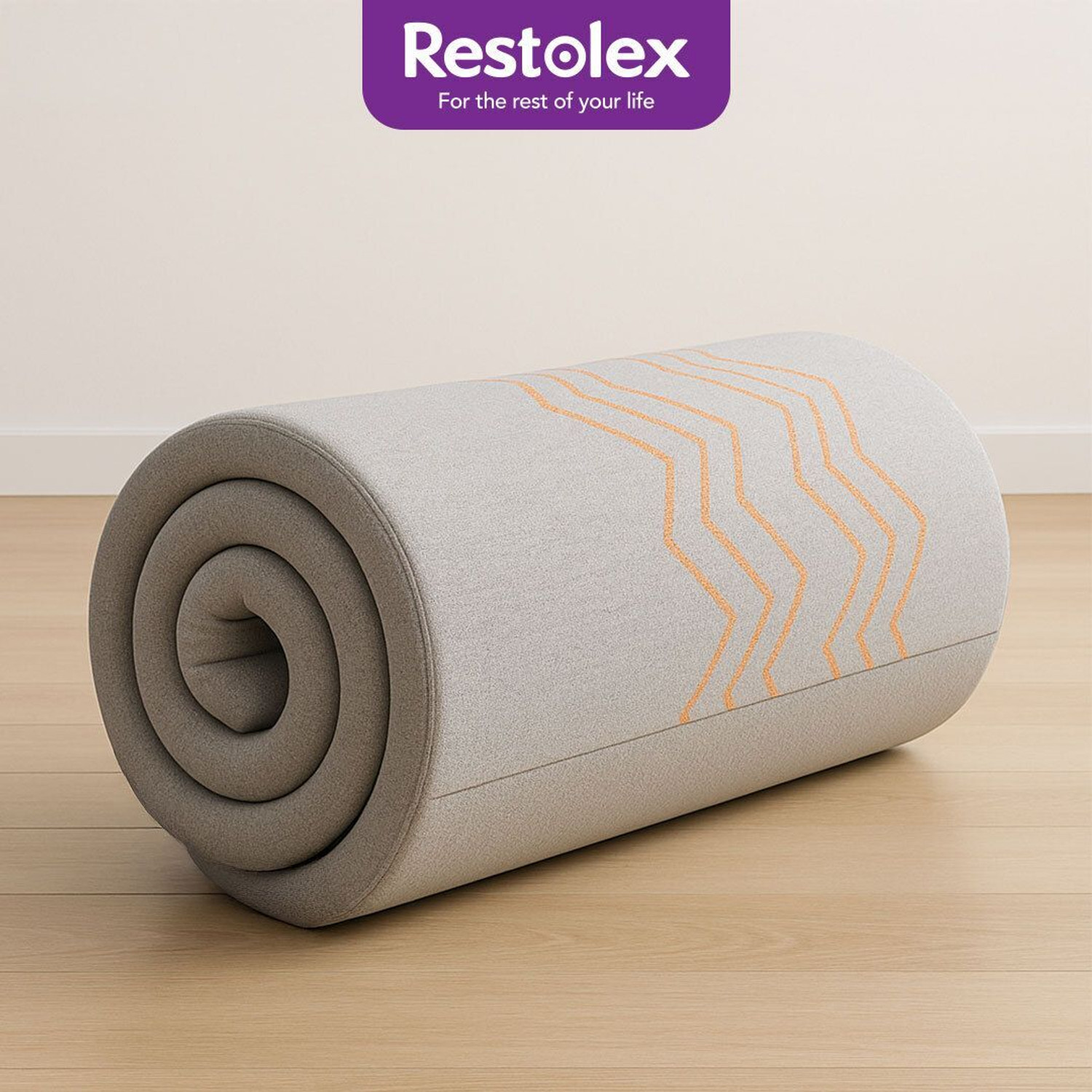 Image of Restolex Anti-Stress Orthopedic Roll-Pack 6 inch King Memory Foam Mattress