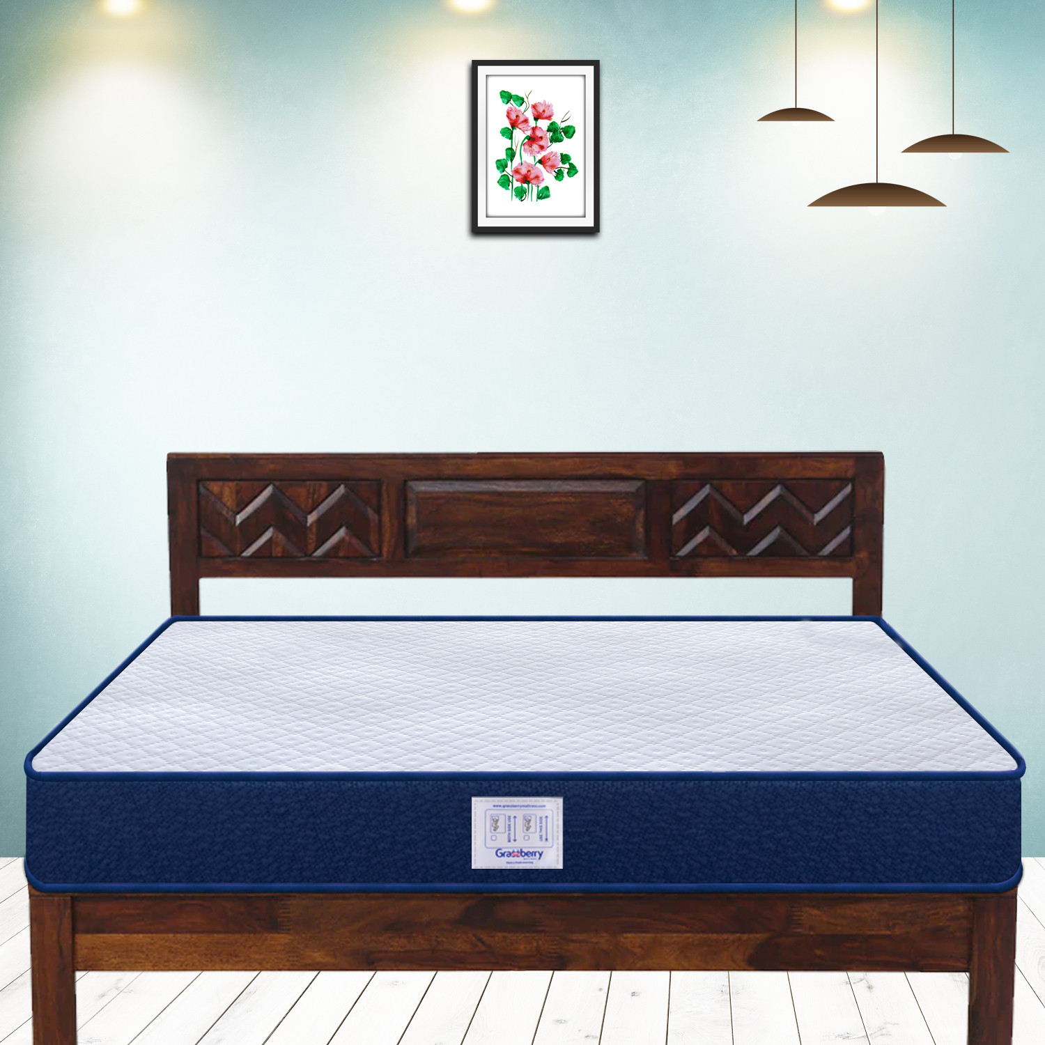 Image of Grassberry Comfort Beauty Sleep 5 inch Single High Resilience (HR) Foam Mattress