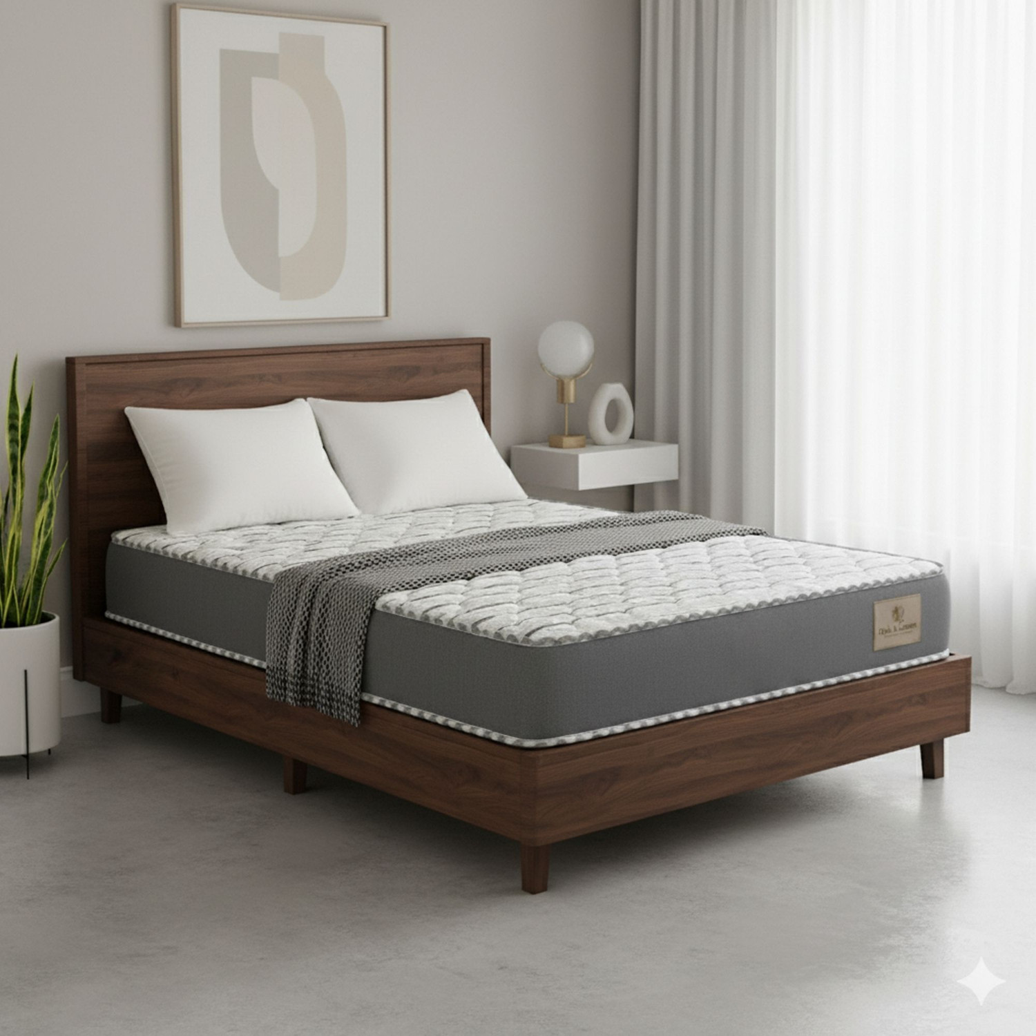 Image of Oak&Loom Comfort Soft Foam | Knitted Fabric 5 inch Double High Density (HD) Foam Mattress
