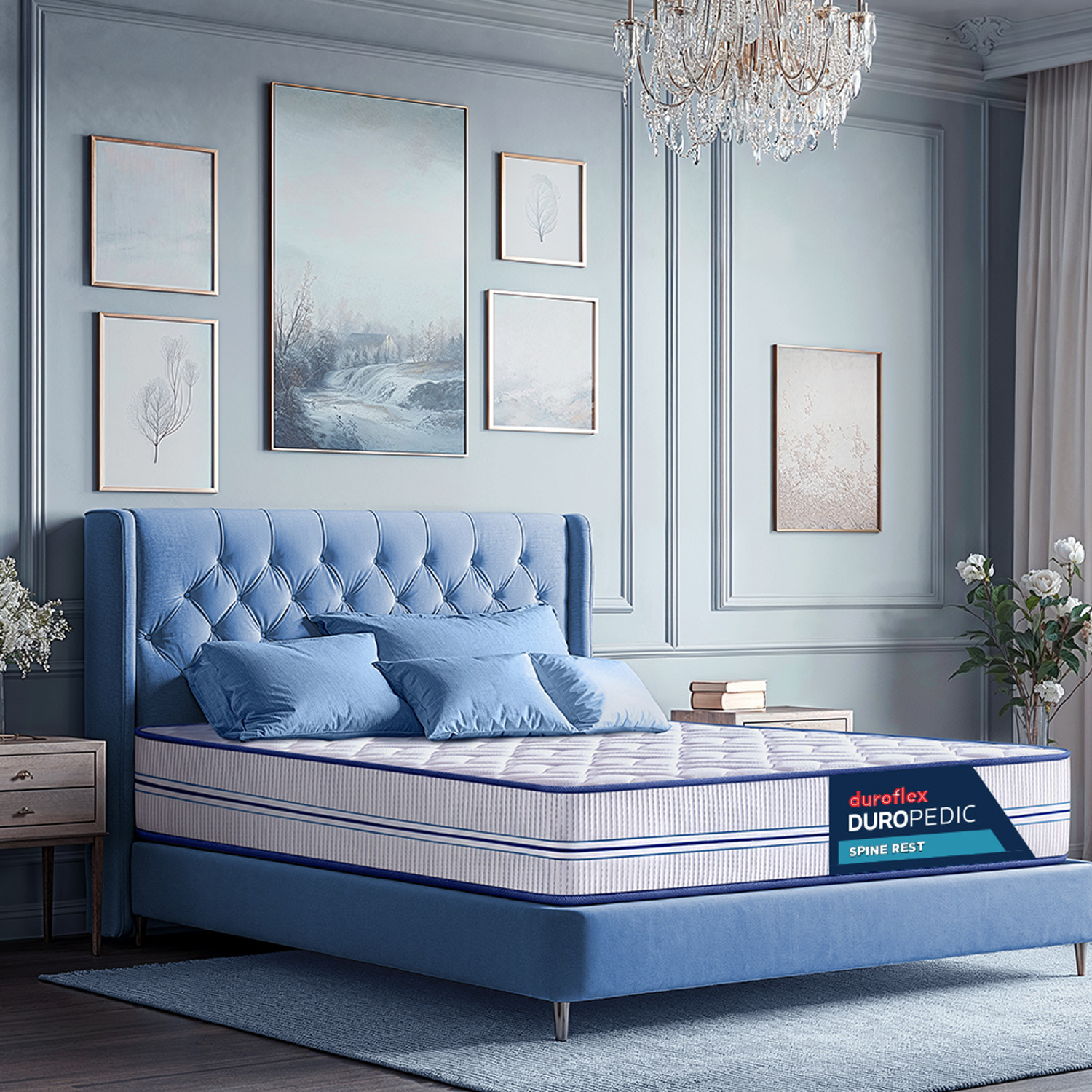 Image of Duroflex Spine Rest Duropedic with Doctor Recommended 5 Zone Dual Density Orthopaedic 5 inch King Bonded Foam Mattress