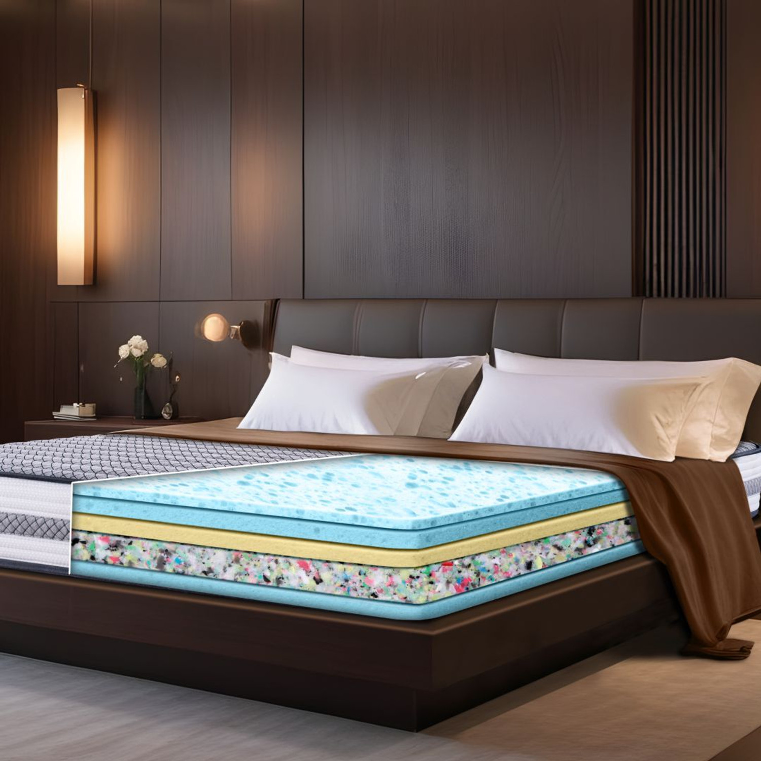 Image of Durfi Orthopedic 8 inch Queen Bonded Foam Mattress