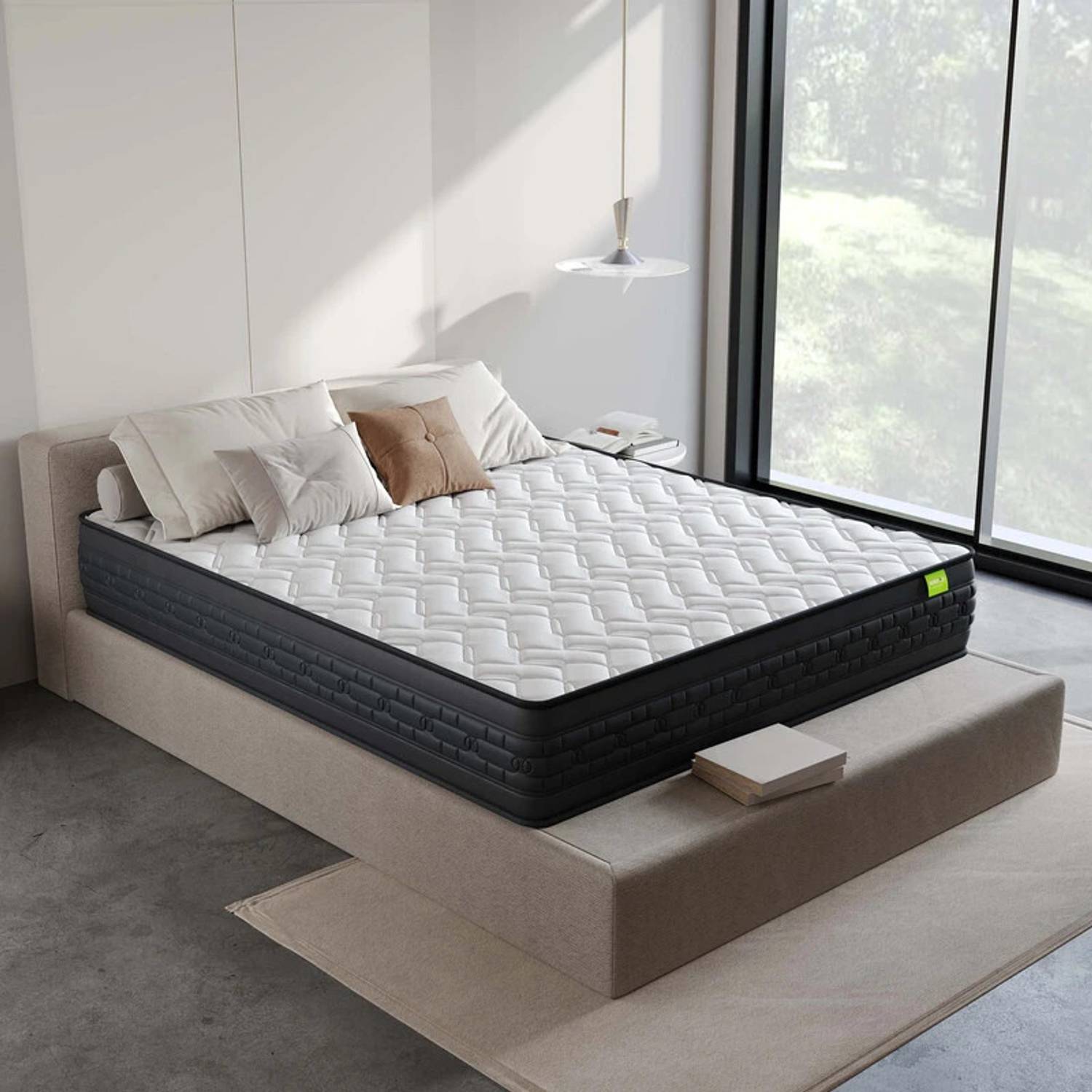 Wakeup India Riserox Luxe Comfort 6 inch Double Pocket Spring Mattress