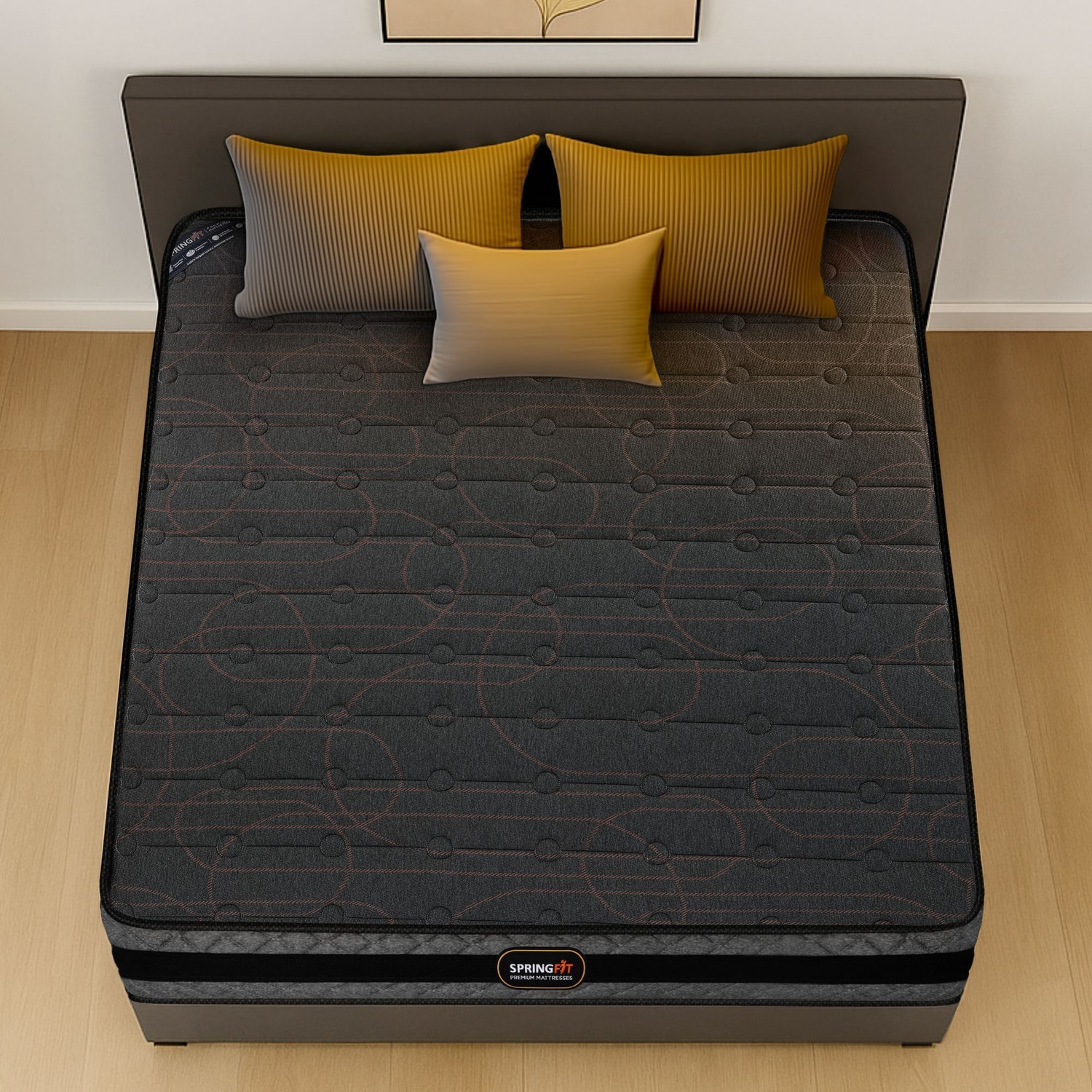 Image of SPRINGFIT Zbox Microgrid Mattress with Cooling Airvent Responsive & Aero Sleep 6 inch Queen High Resilience (HR) Foam Mattress