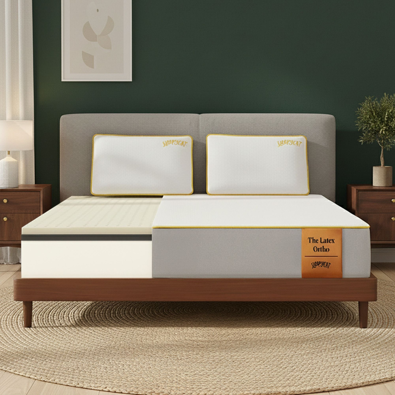 Image of SleepyCat Latex Orthopedic 6 inch Double Latex Foam Mattress