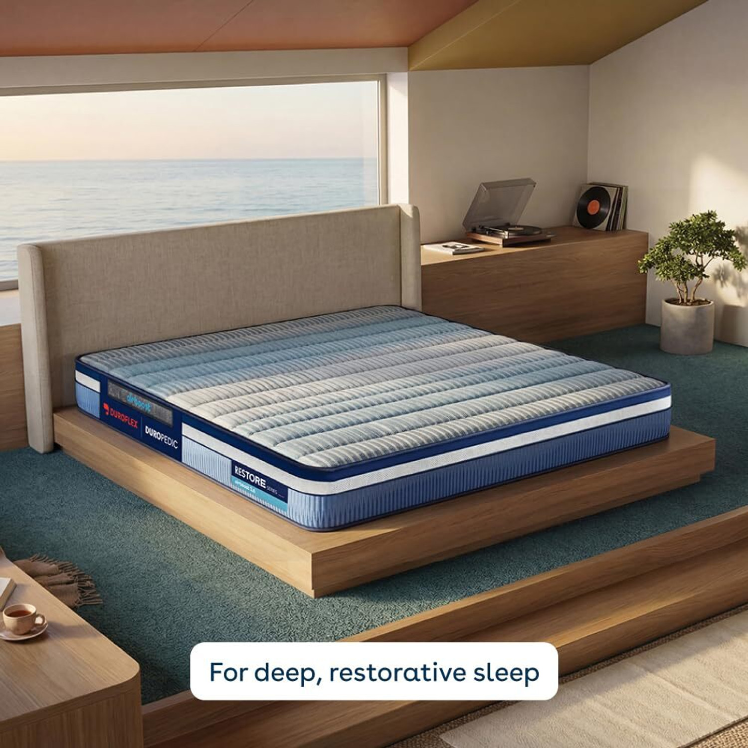 Image of Duroflex Duropedic Airboost 3.6 - Firm Orthopedic Mattress with Neo Latex Plush Top 6 inch Single High Resilience (HR) Foam Mattress