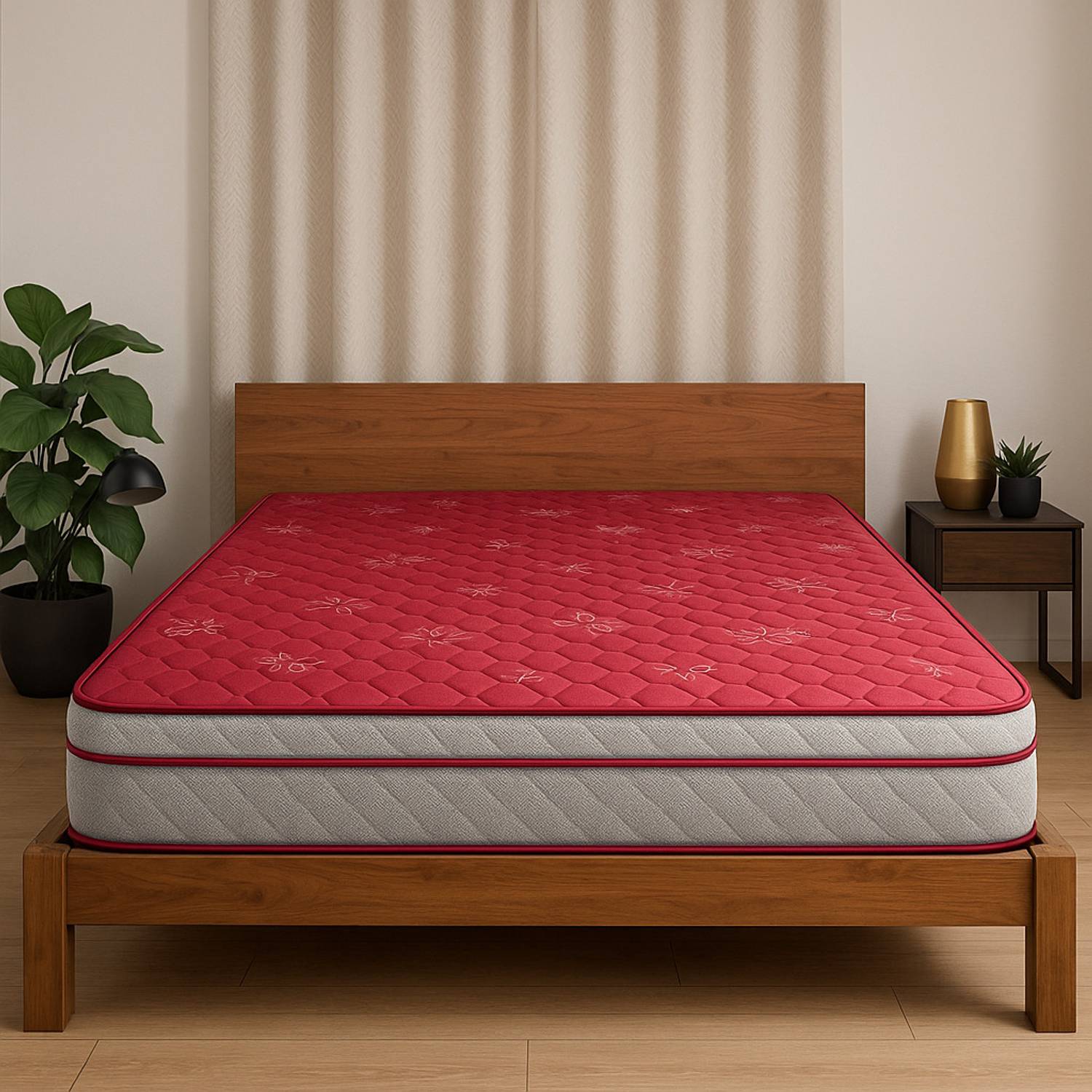 COIRFIT LUXURINO Pillow Top with ISPT Tech. 10 inch Double Bonnell Spring Mattress