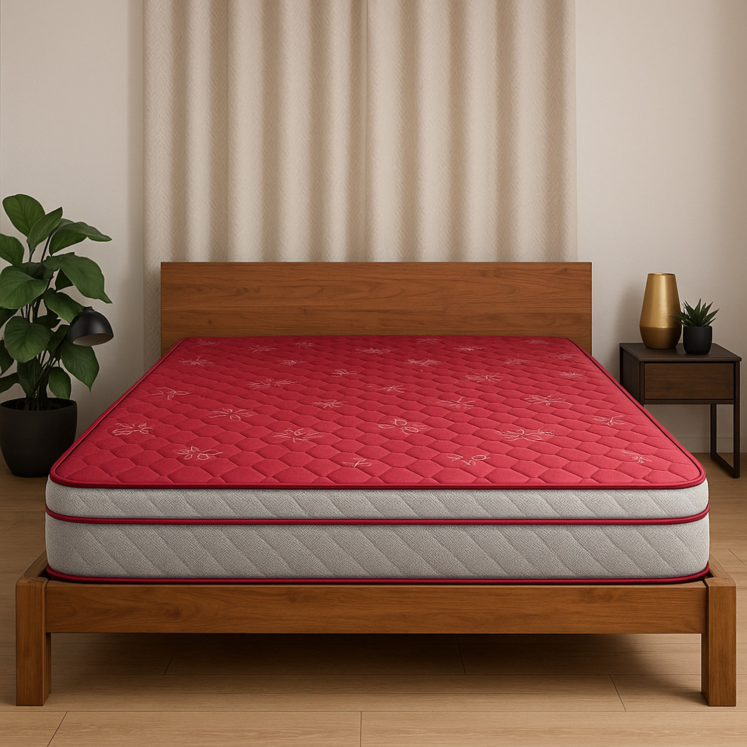 Image of COIRFIT LUXURINO Pillow Top with ISPT Tech. 6 inch King Bonnell Spring Mattress