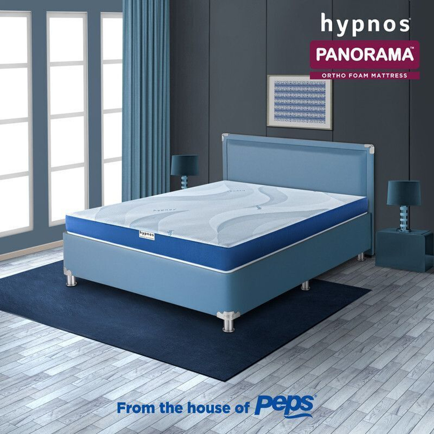 Image of Hypnos Orthopedic Anti-Microbial Fabric, Medium Firm Pressure Relief for Back Support 6 inch Double Memory Foam Mattress
