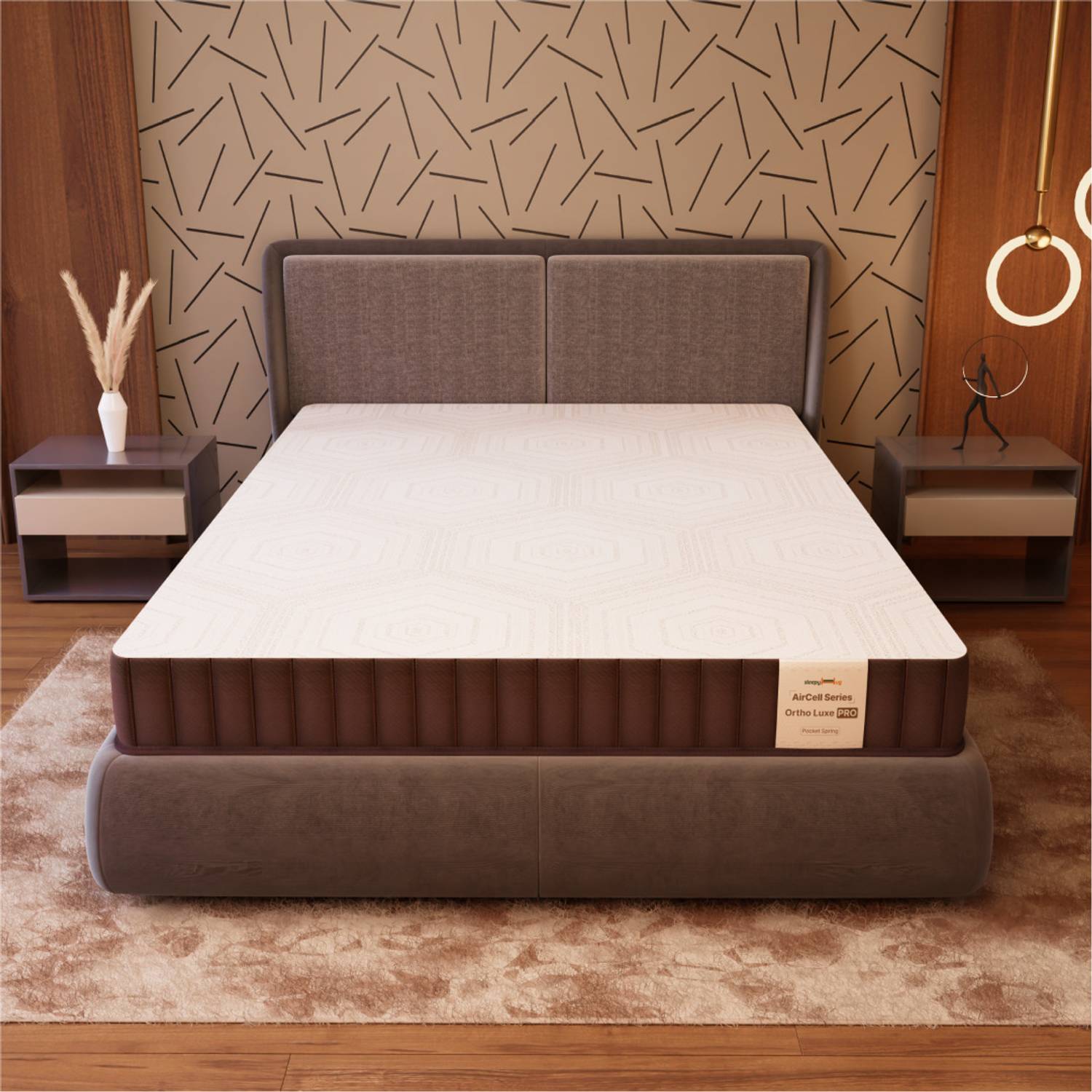 SleepyHug Luxe Pro Pocket Spring 8 inch Single Pocket Spring Mattress