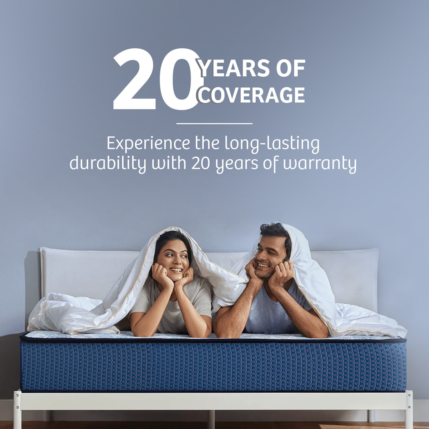Image of KURLON DuoRest Essential, Reversible, Firm & Gentle Side, Reinforced Fiber Bonded Foam 5 inch Single Bonded Foam Mattress