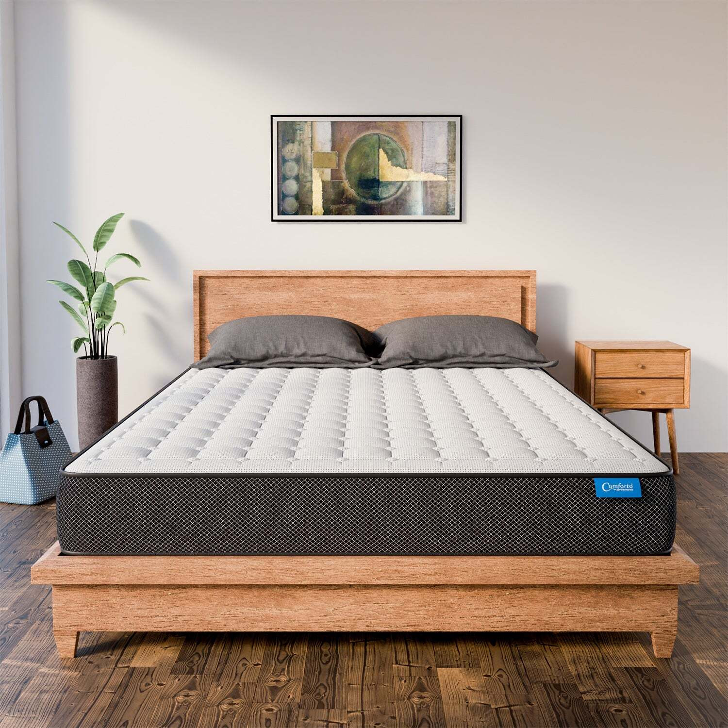 Image of Comforto by Comforto Hybrid | Pocket Spring with Memory Foam 10 Inch 10 inch Single Pocket Spring Mattress
