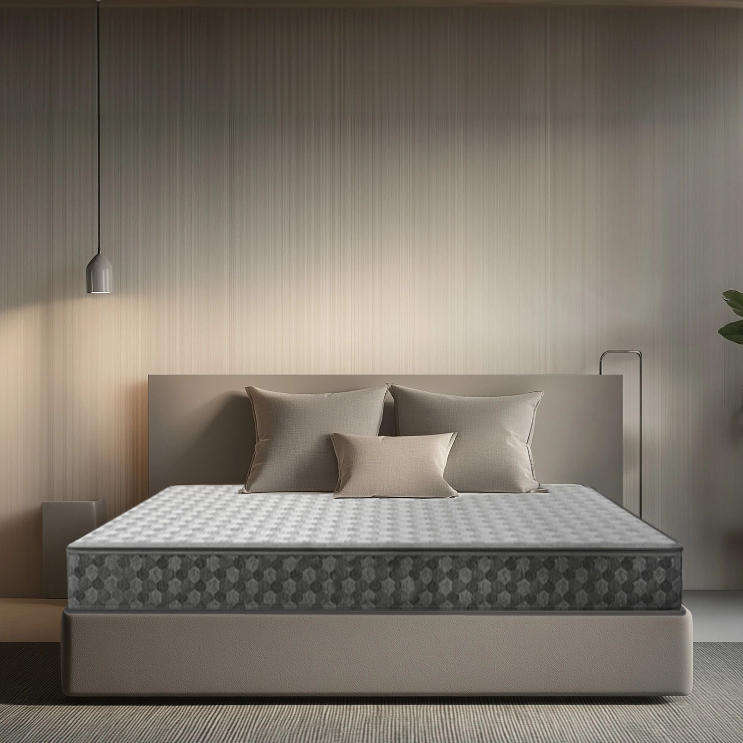 Image of Sleepwell Stargold,Medium Firm, Acuprofile & Anti- Sag Technology, Neem Anti-Microbial 4 inch Single High Resilience (HR) Foam Mattress