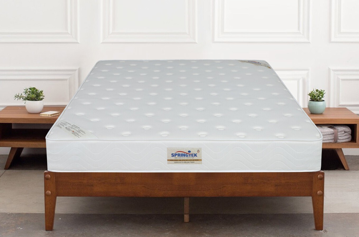 Image of SPRINGTEK Ortho Pocket Spring Premium 10 inch Double Pocket Spring Mattress
