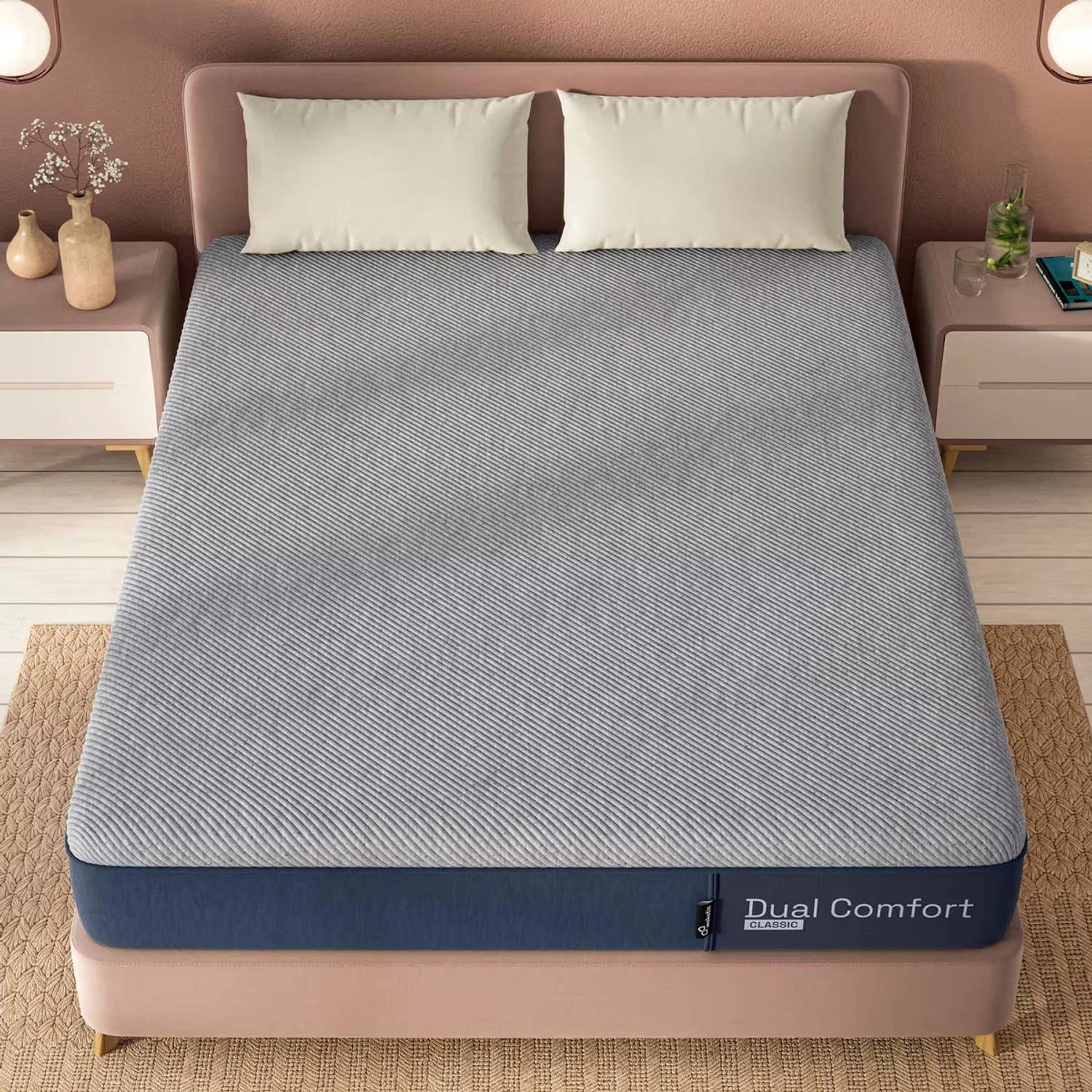 Wakefit Dual Comfort - Reversible Hard & Soft 4 inch Single High Resilience (HR) Foam Mattress