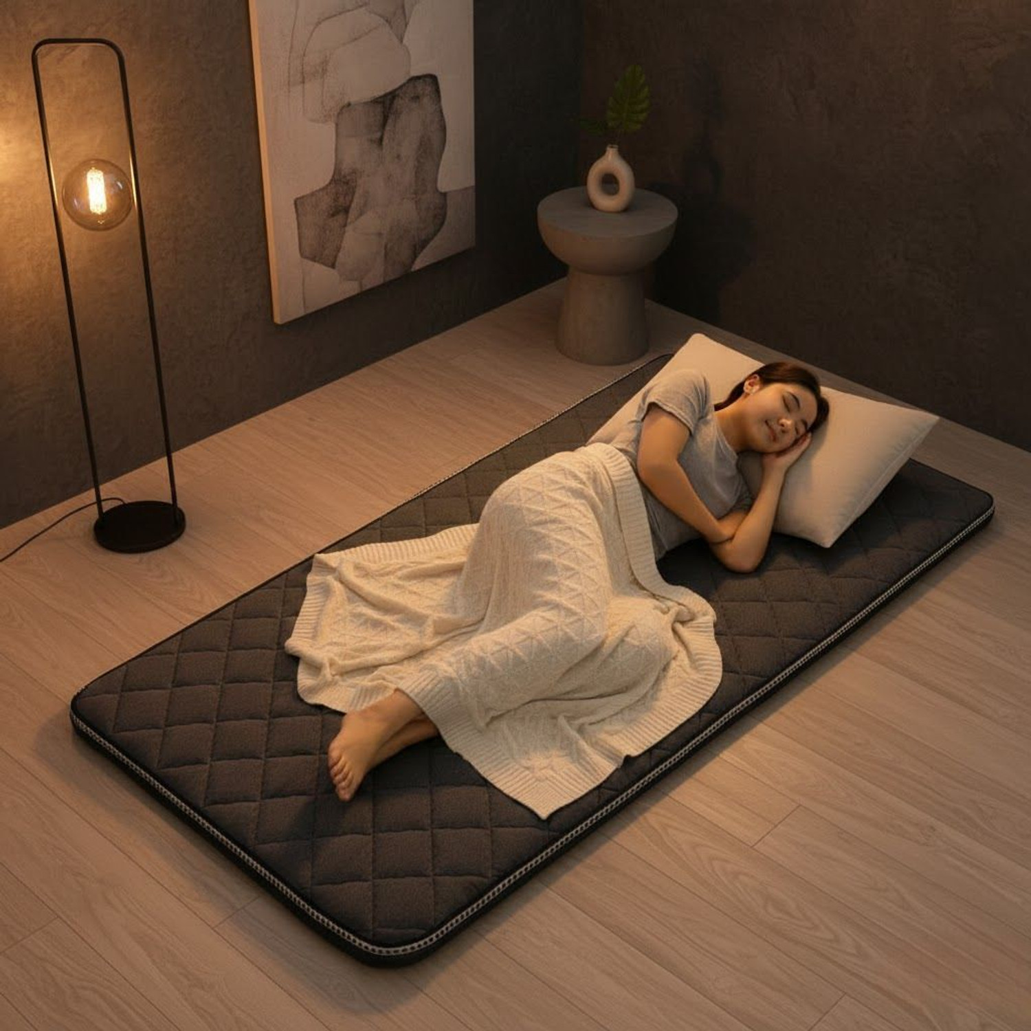 Image of Aeronix Portable Folding compact camping exercise,pilates travel mattress 1.5 inch Single Memory Foam Mattress